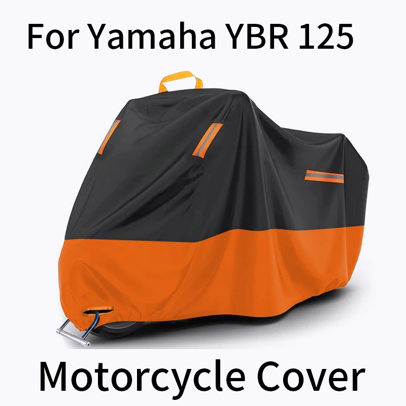 For YBR 125, Waterproof UV Dustproof Motorcycle Cover with Reflective Strips, Lock Holes & Storage Bag
For YBR 125, Waterproof UV Dustproof Motorcycle Cover with Reflective Strips, Lock Holes & Storage Bag