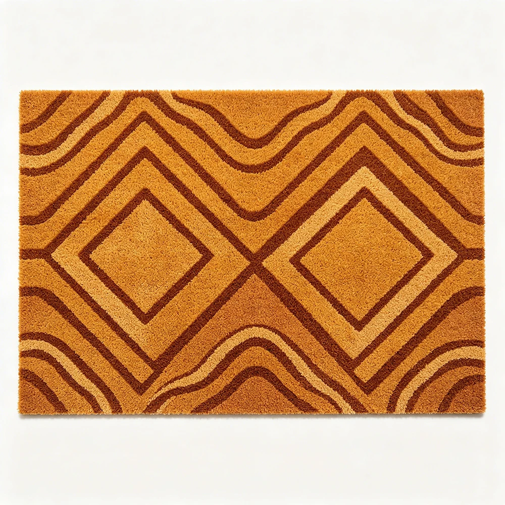 Retro Minimalist Mat Brown Yellow Geometric Line Pattern Water Absorbent Anti Slip Washable Entryway Home Gift
Retro Minimalist Mat Brown Yellow Geometric Line Pattern Water Absorbent Anti Slip Washable Entryway Home Gift