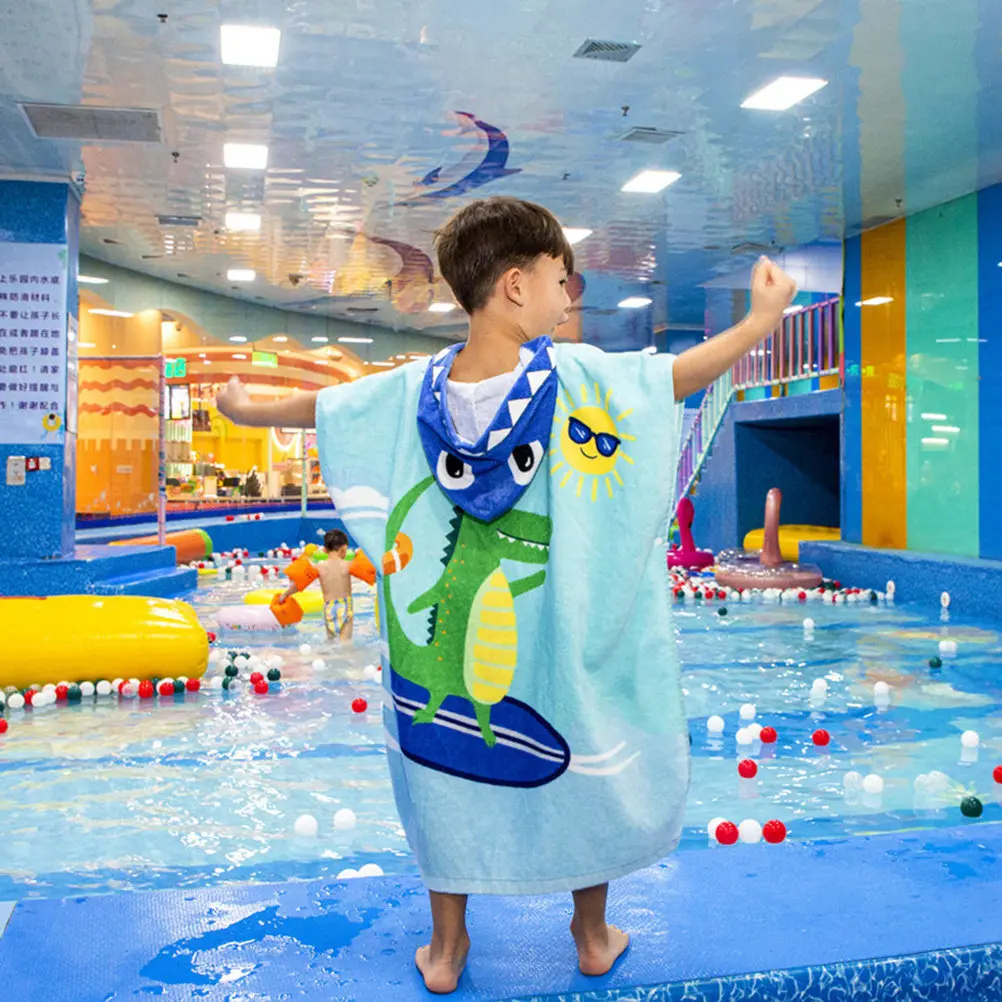 Childrens Hooded Bath Towels Cloak for Cartoon Dinosaur Robe 's
Childrens Hooded Bath Towels Cloak for Cartoon Dinosaur Robe 's