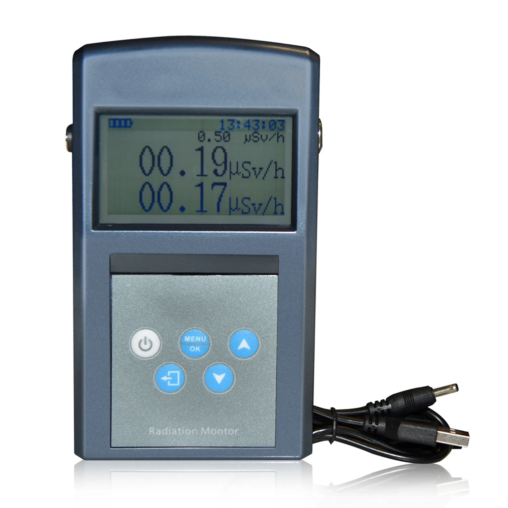 Marble-Tile X-γ radiation personal alarm Hard Beta Monitor Personal Dosimeter Digital Nuclear Radiation Detector Geiger Counter
Marble-Tile X-γ radiation personal alarm Hard Beta Monitor Personal Dosimeter Digital Nuclear Radiation Detector Geiger Counter