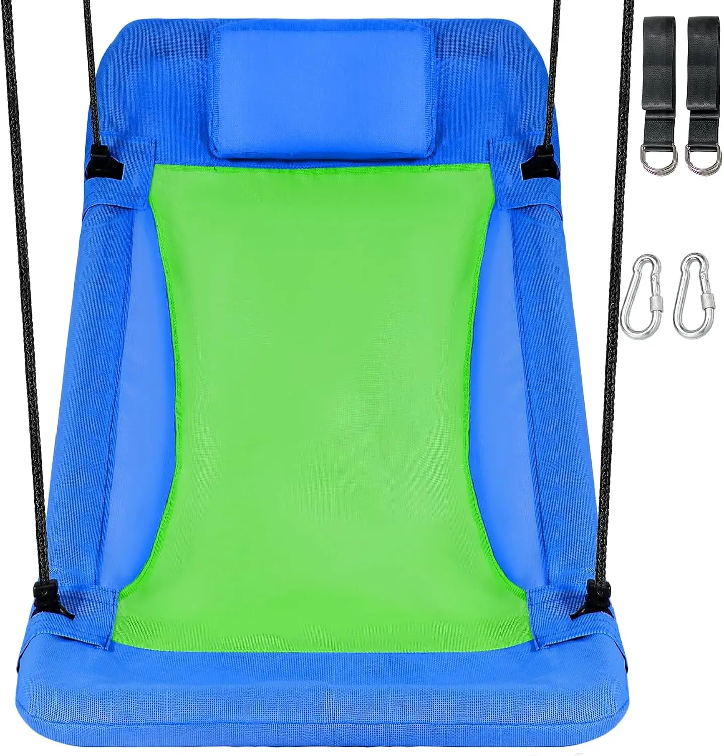RedSwing 43" Tree Swing for Kids Adults Outdoor Platform Chair Heavy Duty Weather Resistant with Pillow 4 Straps Blue Green
RedSwing 43" Tree Swing for Kids Adults Outdoor Platform Chair Heavy Duty Weather Resistant with Pillow 4 Straps Blue Green