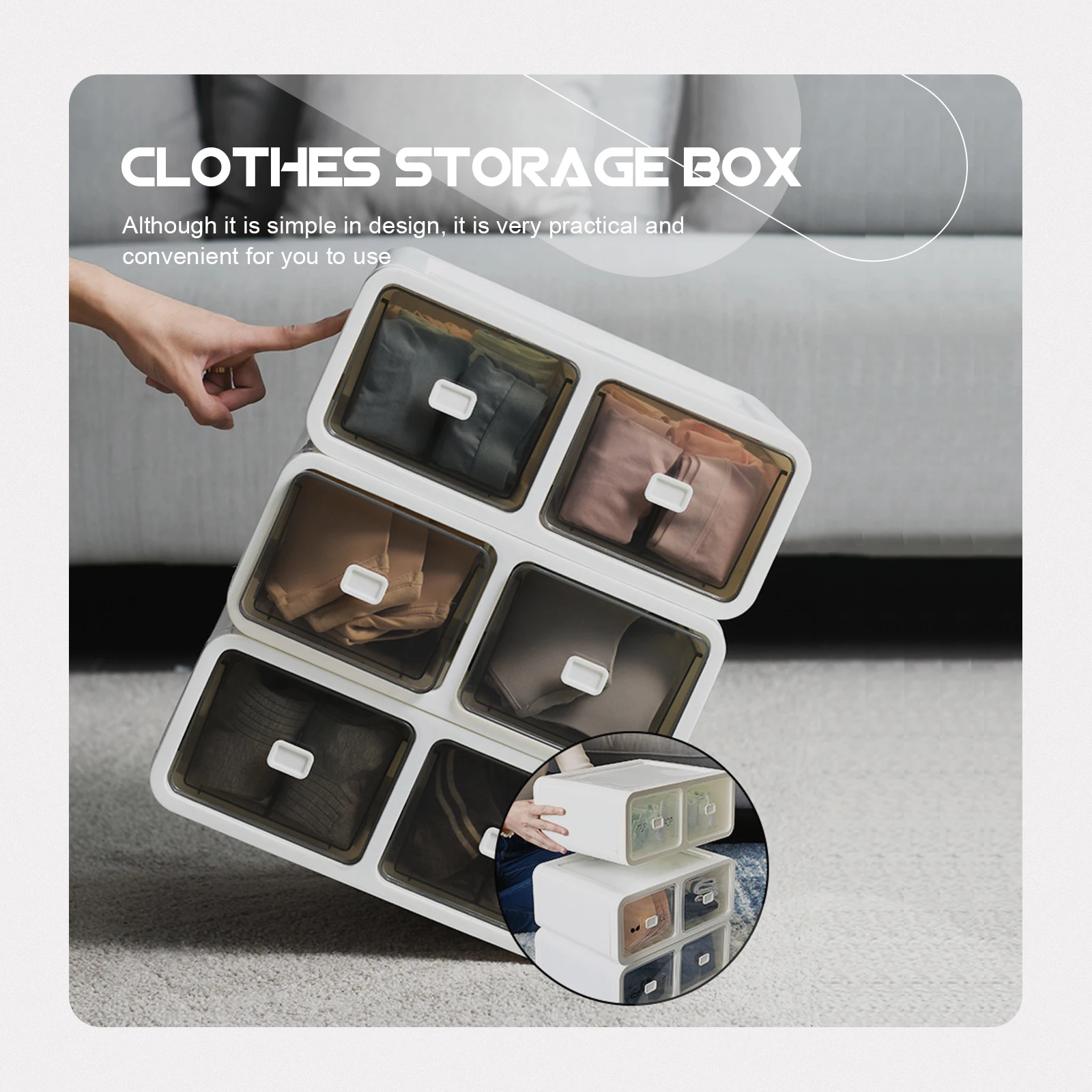 Underwear Box Sock Case Container Wardrobe ganizer Drawer Simple Underpants Box Socks Storage PP Practical Useful Space
Underwear Box Sock Case Container Wardrobe ganizer Drawer Simple Underpants Box Socks Storage PP Practical Useful Space