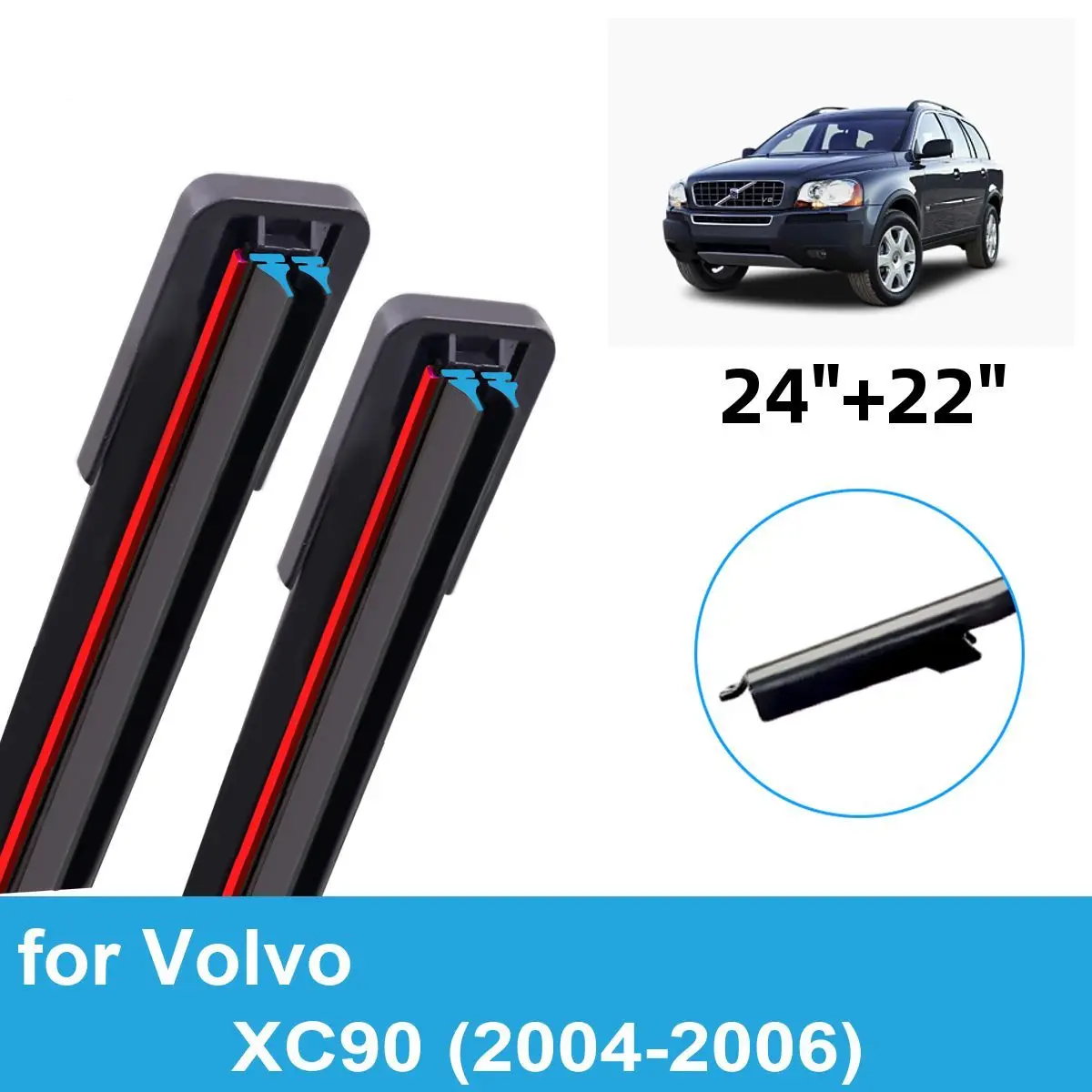 2PCS Car Wiper Blades for 2004-2006 Volvo XC90 Front Windscreen Windshield Wipers Double Rubber Car Accessories 2004 2005 2006
2PCS Car Wiper Blades for 2004-2006 Volvo XC90 Front Windscreen Windshield Wipers Double Rubber Car Accessories 2004 2005 2006