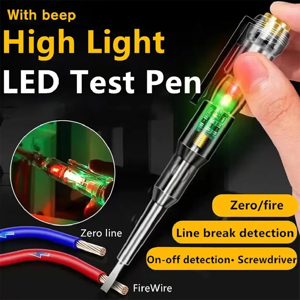 Professional Voltage Tester Pen Circuit Tester Electrical Screwdriver Voltmeter Power Detector Pen For Test Electricity
Professional Voltage Tester Pen Circuit Tester Electrical Screwdriver Voltmeter Power Detector Pen For Test Electricity