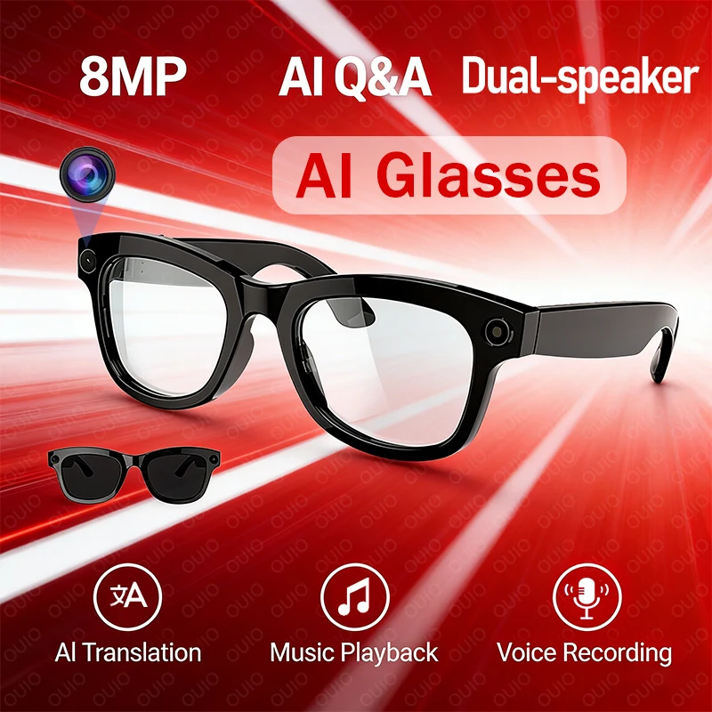 2026 New AI Smart Professional-Grade Camera Glasses AI Voice 8MP HD Video Surround-Sound Music Bluetooth Call Wifi Smart Glasses
2026 New AI Smart Professional-Grade Camera Glasses AI Voice 8MP HD Video Surround-Sound Music Bluetooth Call Wifi Smart Glasses