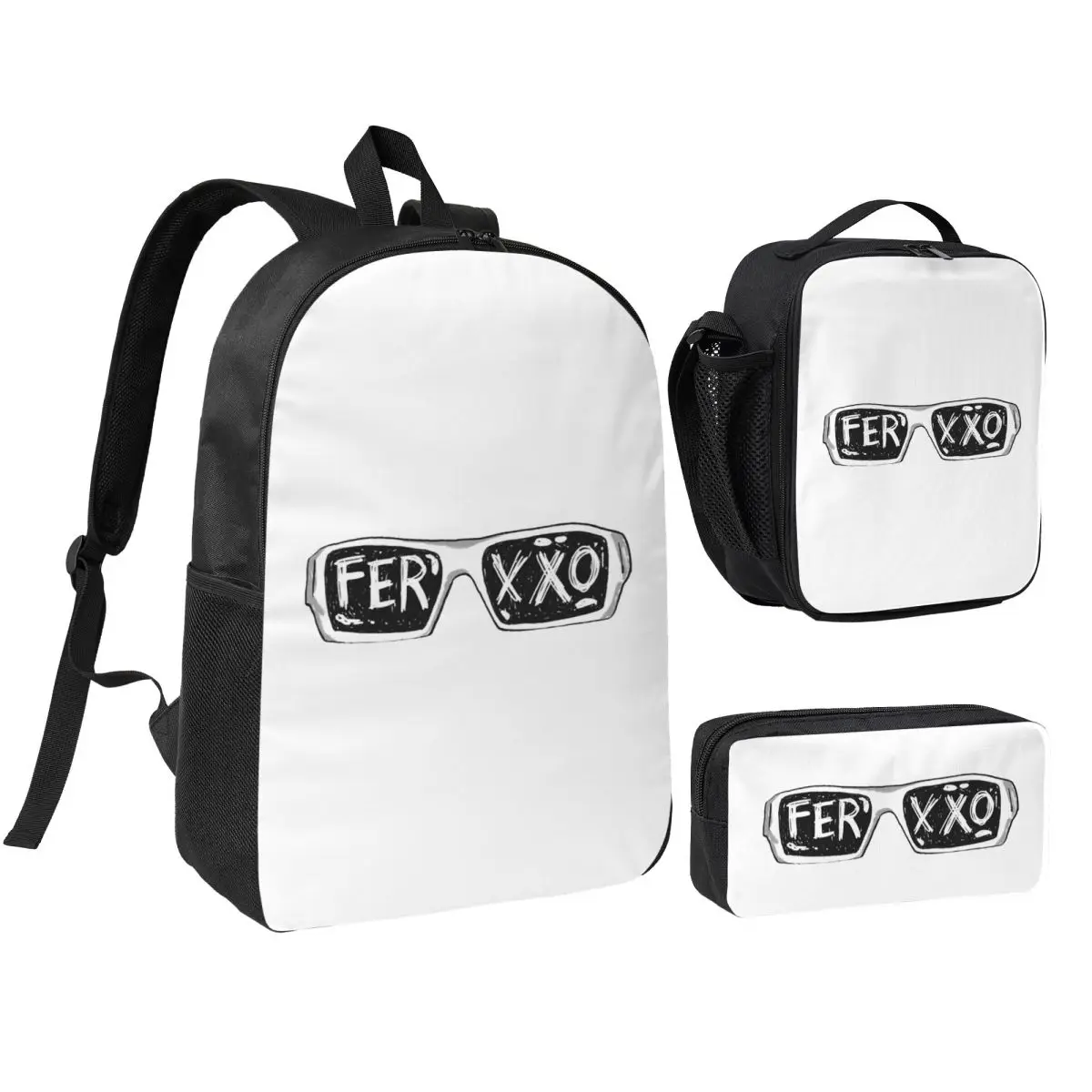 Ferxxo Glasses - Feid Logo Classic Sticker Backpack BookBag School Bag Shoulder Bags 3ps Insulated Lunch Bag Pencil Case
Ferxxo Glasses - Feid Logo Classic Sticker Backpack BookBag School Bag Shoulder Bags 3ps Insulated Lunch Bag Pencil Case