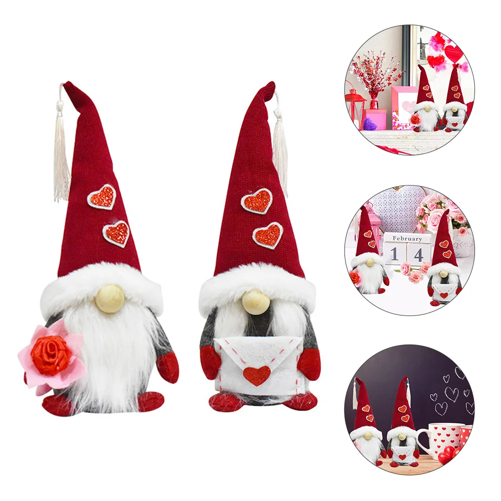 2 Pcs Faceless Decorations Lovely Festival Romantic Valentine's Day Adornment Household Gnome Sandstone Lovers Ornament
2 Pcs Faceless Decorations Lovely Festival Romantic Valentine's Day Adornment Household Gnome Sandstone Lovers Ornament