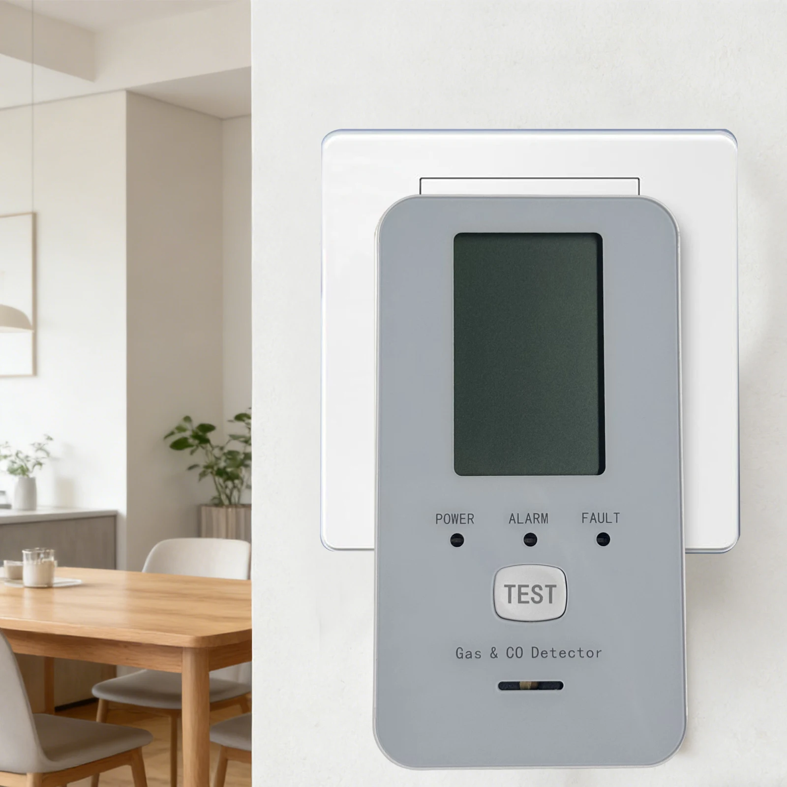 4-in-1 Gas & Carbon Monoxide Detector Plug in with LED Color Display Ultra Sensitive CO Detector with Temperature Humidity Display for Home Kitchen Hotels RV Apartment Travel (US White)
4-in-1 Gas & Carbon Monoxide Detector Plug in with LED Color Display Ultra Sensitive CO Detector with Temperature Humidity Display for Home Kitchen Hotels RV Apartment Travel (US White)
