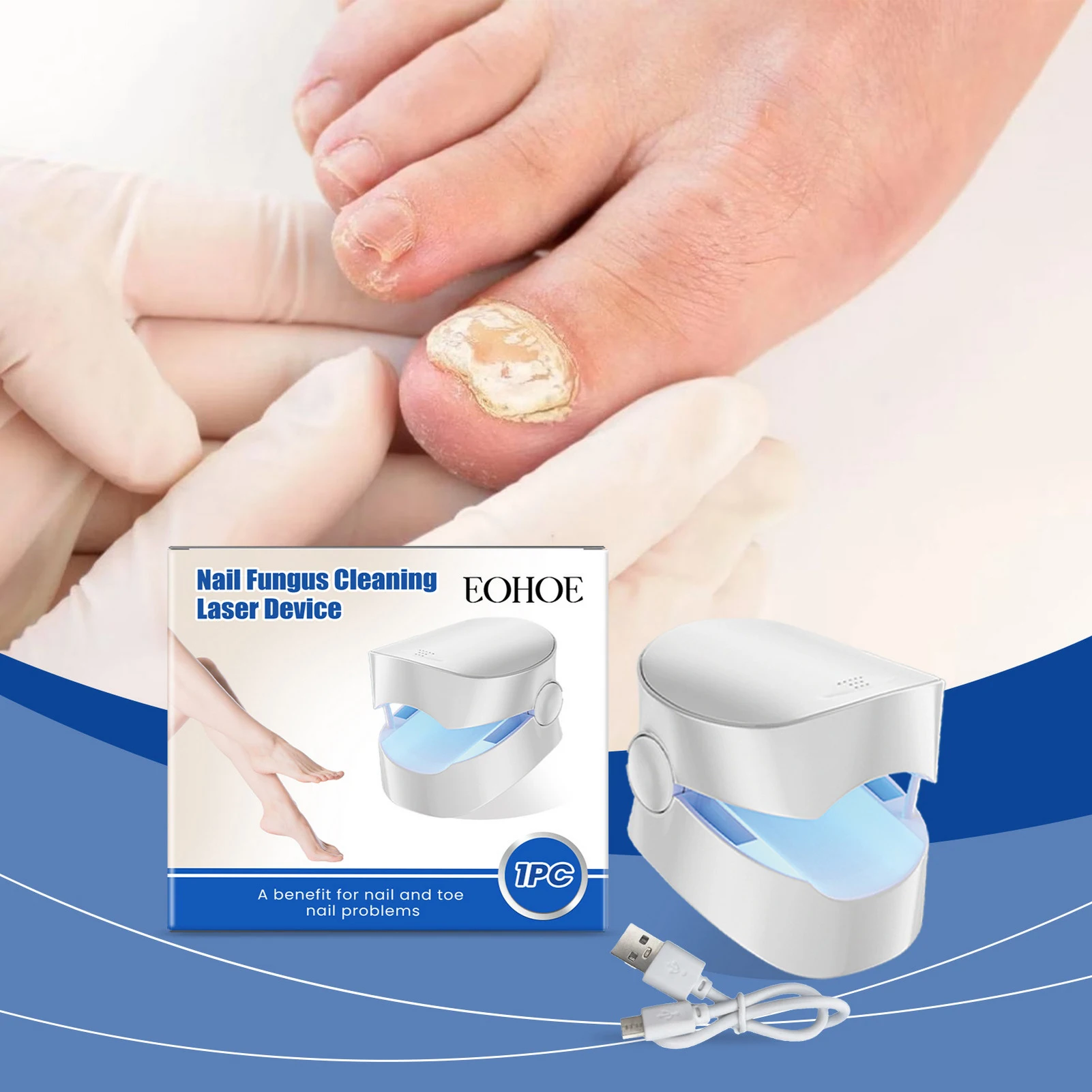 Nail Fungus Remover Device Professional Onychomycosis Therapy Cure Machine Suitable For All Types Of People
Nail Fungus Remover Device Professional Onychomycosis Therapy Cure Machine Suitable For All Types Of People