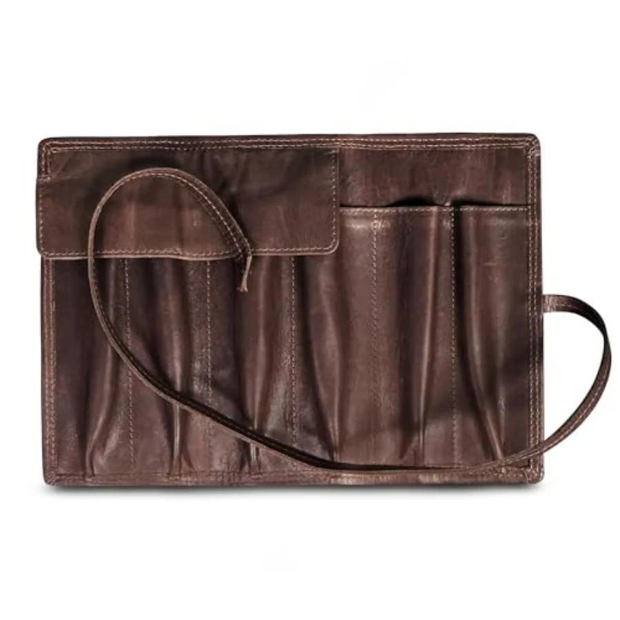 FPR 6 Slot Leather Fountain Pen Case Fountain Pen Pouch for Oversized Pens Genuine Leather Portfolio with Secure Strap Versatil
FPR 6 Slot Leather Fountain Pen Case Fountain Pen Pouch for Oversized Pens Genuine Leather Portfolio with Secure Strap Versatil