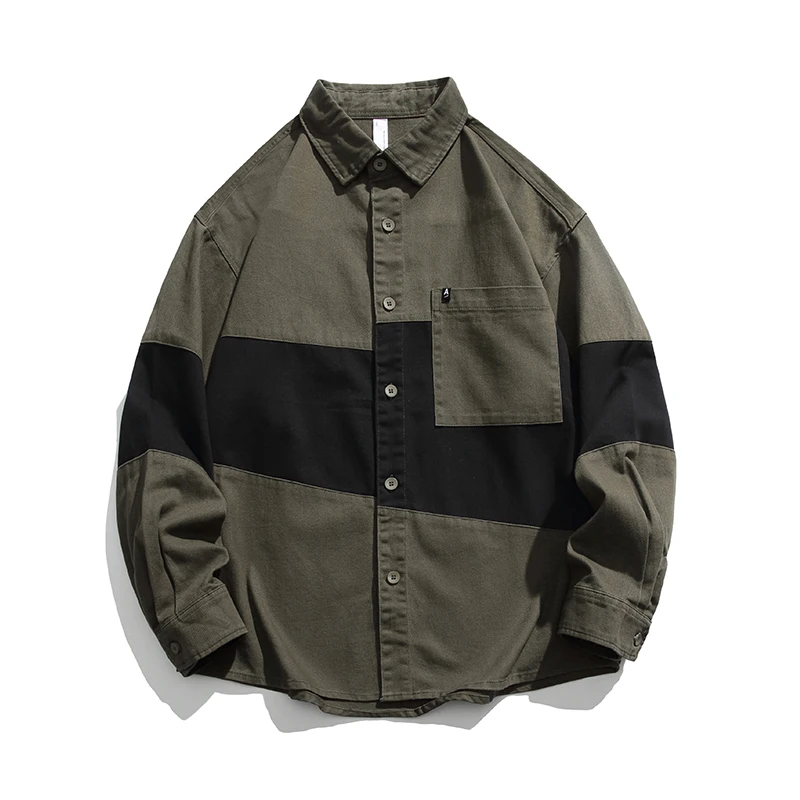 Fashion Lapel Button Spliced Pockets Casual Asymmetrical Shirts Men's Clothing 2024 Spring New Loose Tops Punk Shirt
Fashion Lapel Button Spliced Pockets Casual Asymmetrical Shirts Men's Clothing 2024 Spring New Loose Tops Punk Shirt
