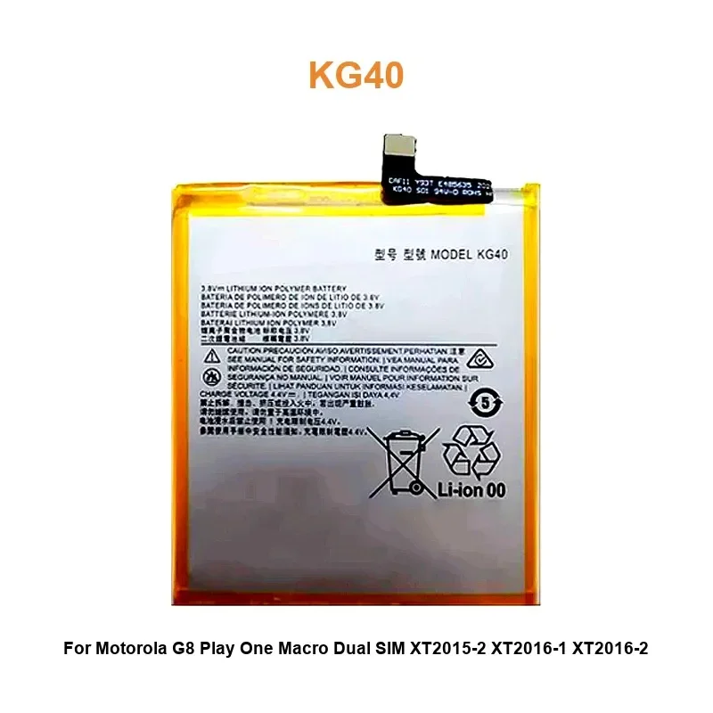 Mobile Phone Battery For Motorola Moto G8 Play One Macro, One Macro Dual SIM XT2015-2 XT2016-1 XT2016-2 KG40 4000mAh
Mobile Phone Battery For Motorola Moto G8 Play One Macro, One Macro Dual SIM XT2015-2 XT2016-1 XT2016-2 KG40 4000mAh