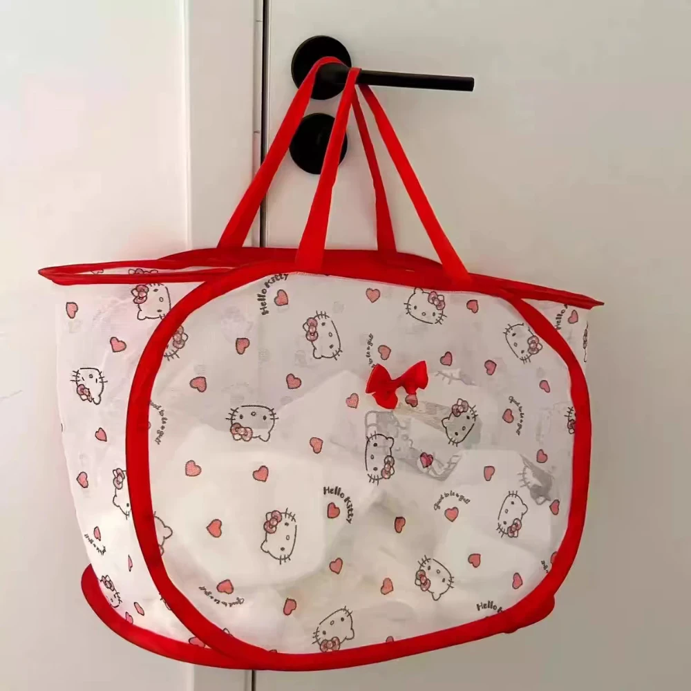 Hello Kitty Anime Figures Cartoon Folding Dirty Laundry Basket Kawaii Kt Cat Home Folding Clothes Mesh Storage Bag Home Gift
Hello Kitty Anime Figures Cartoon Folding Dirty Laundry Basket Kawaii Kt Cat Home Folding Clothes Mesh Storage Bag Home Gift