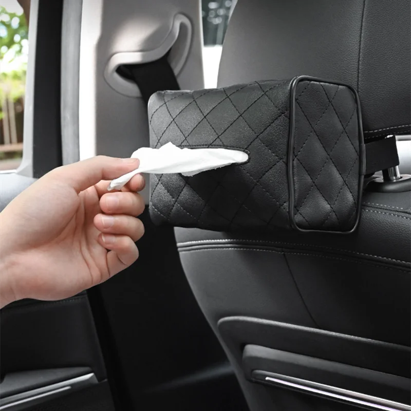 1PCS Car Tissue Box Cover Sun Visor Chair Back Hanging Type Car Tissue Box Armrest Box Towel Tissue Storage CaseUniversal PU 
1PCS Car Tissue Box Cover Sun Visor Chair Back Hanging Type Car Tissue Box Armrest Box Towel Tissue Storage CaseUniversal PU