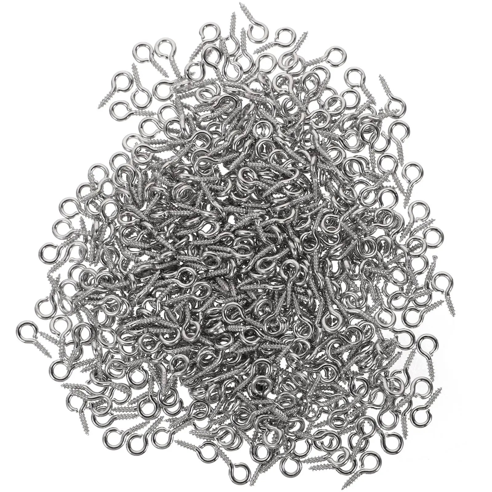 500 Pcs Mini Screw Pins Circular Eye Opening Silver Jewelry Craft Supplies for DIY Necklace Bracelet Keychain Project
500 Pcs Mini Screw Pins Circular Eye Opening Silver Jewelry Craft Supplies for DIY Necklace Bracelet Keychain Project