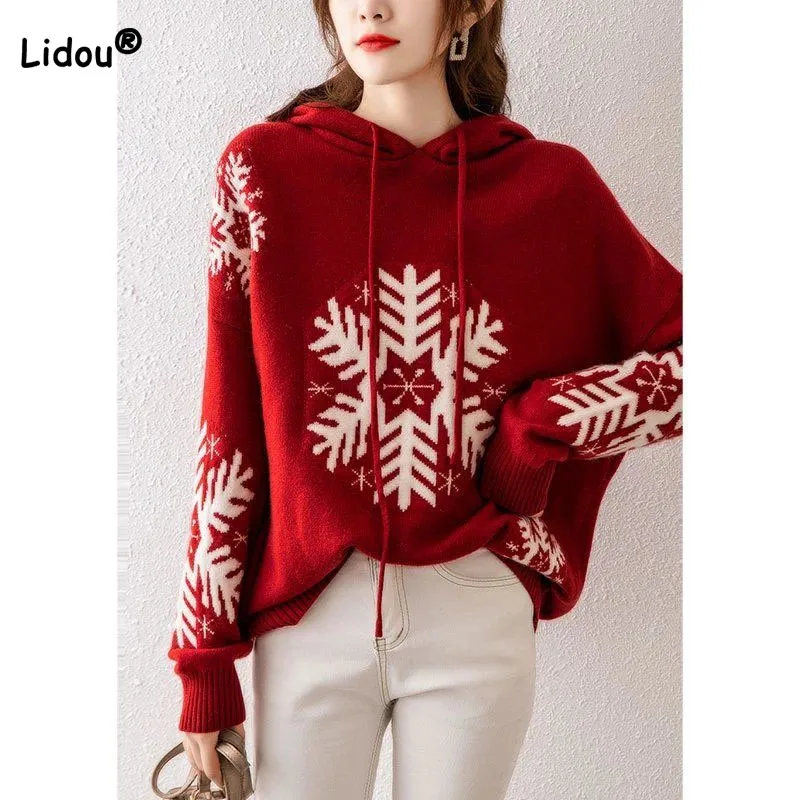 Women's Clothing Fashion Korean Jacquard Weave Hooded Knitted 2023 Autumn Winter Trend Vintage Long Sleeve All-match Sweaters
Women's Clothing Fashion Korean Jacquard Weave Hooded Knitted 2023 Autumn Winter Trend Vintage Long Sleeve All-match Sweaters
