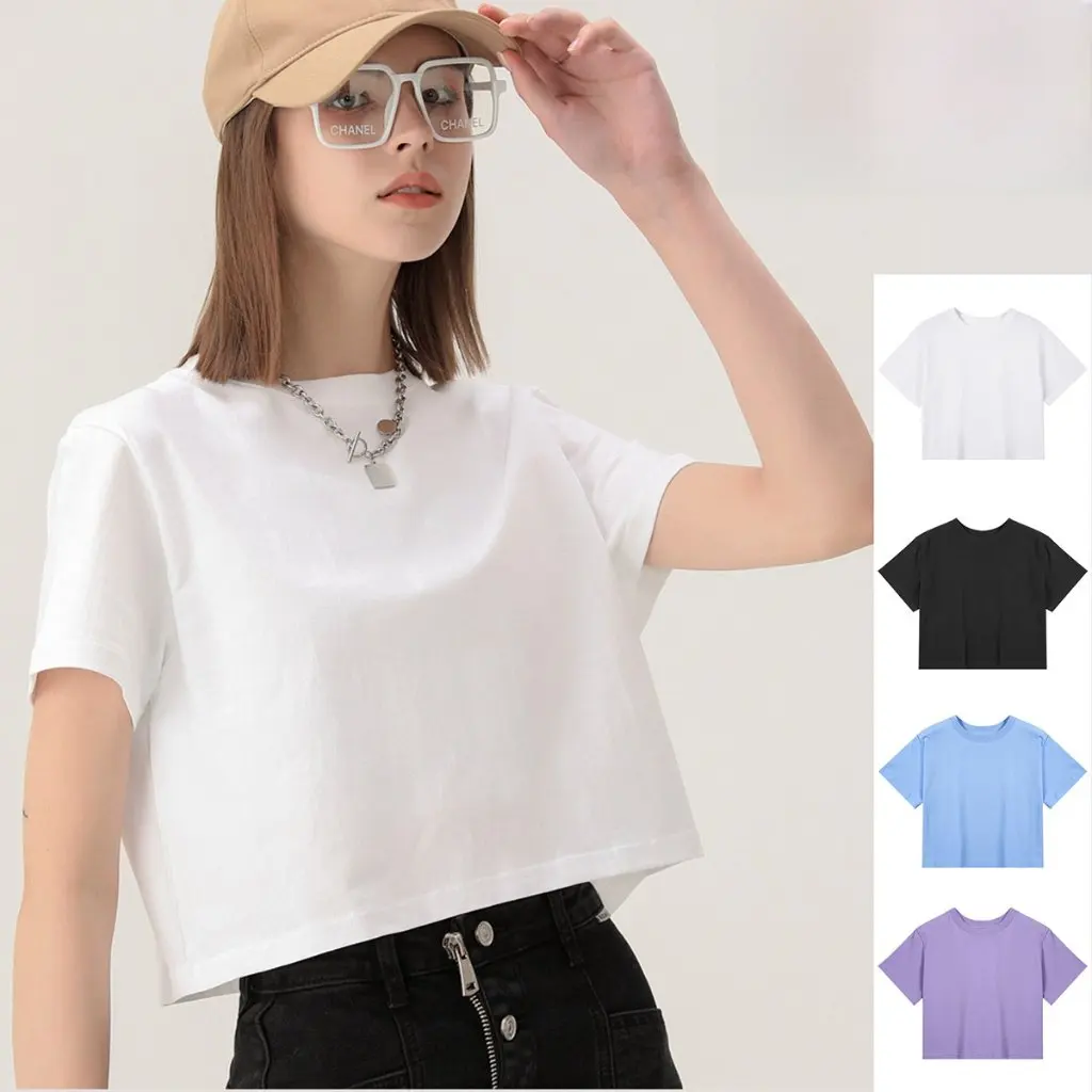 Unique Design Pure Cotton Cropped T-Shirt Short-Sleeve Graphic Tee European American Ins Street Dance Trendy Brand Women's Top 
Unique Design Pure Cotton Cropped T-Shirt Short-Sleeve Graphic Tee European American Ins Street Dance Trendy Brand Women's Top