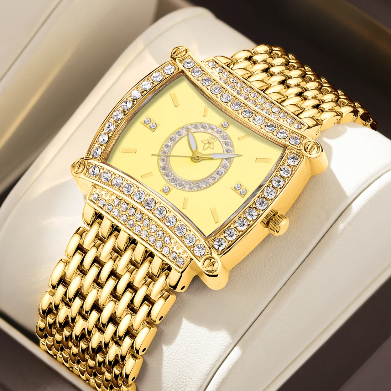 YaLaLuSi Women's Fashion Sport Waterproof Quartz Watch, Bling Diamond Square Dial Wristwatch with Roman Numerals, Free Shipping
YaLaLuSi Women's Fashion Sport Waterproof Quartz Watch, Bling Diamond Square Dial Wristwatch with Roman Numerals, Free Shipping