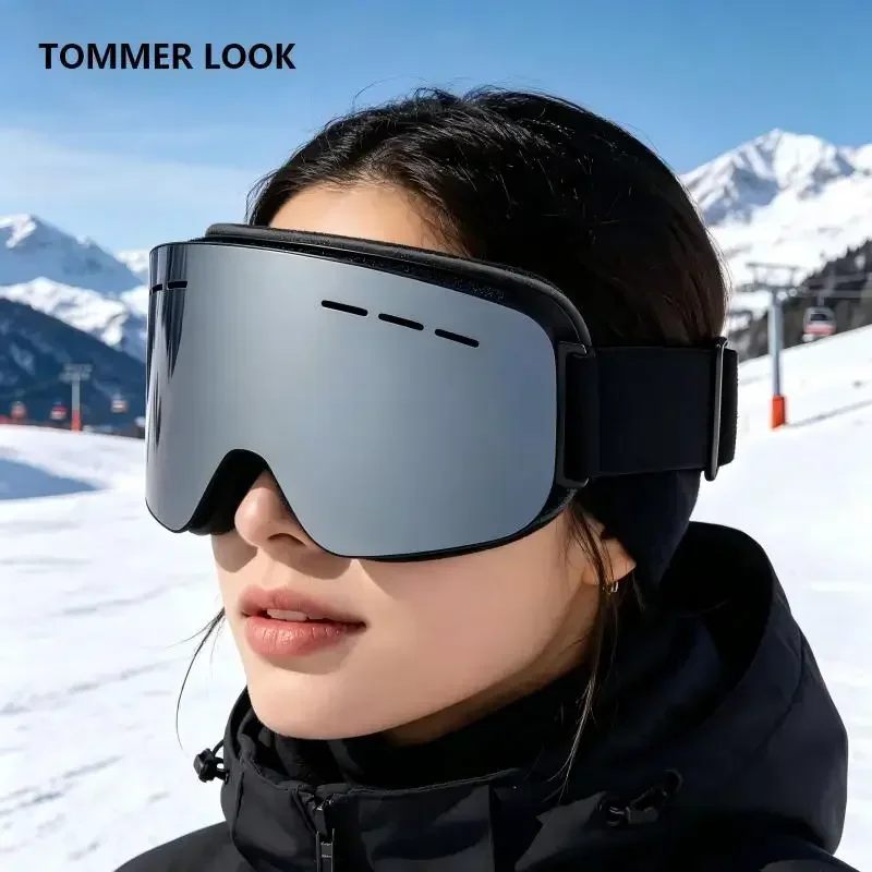 Unisex Winter Ski Goggles Cool Black Mercury Lens Anti-UV Windproof Polarized Anti-Fog Snowboard Eyewear For Men Women Outdoor S
Unisex Winter Ski Goggles Cool Black Mercury Lens Anti-UV Windproof Polarized Anti-Fog Snowboard Eyewear For Men Women Outdoor S