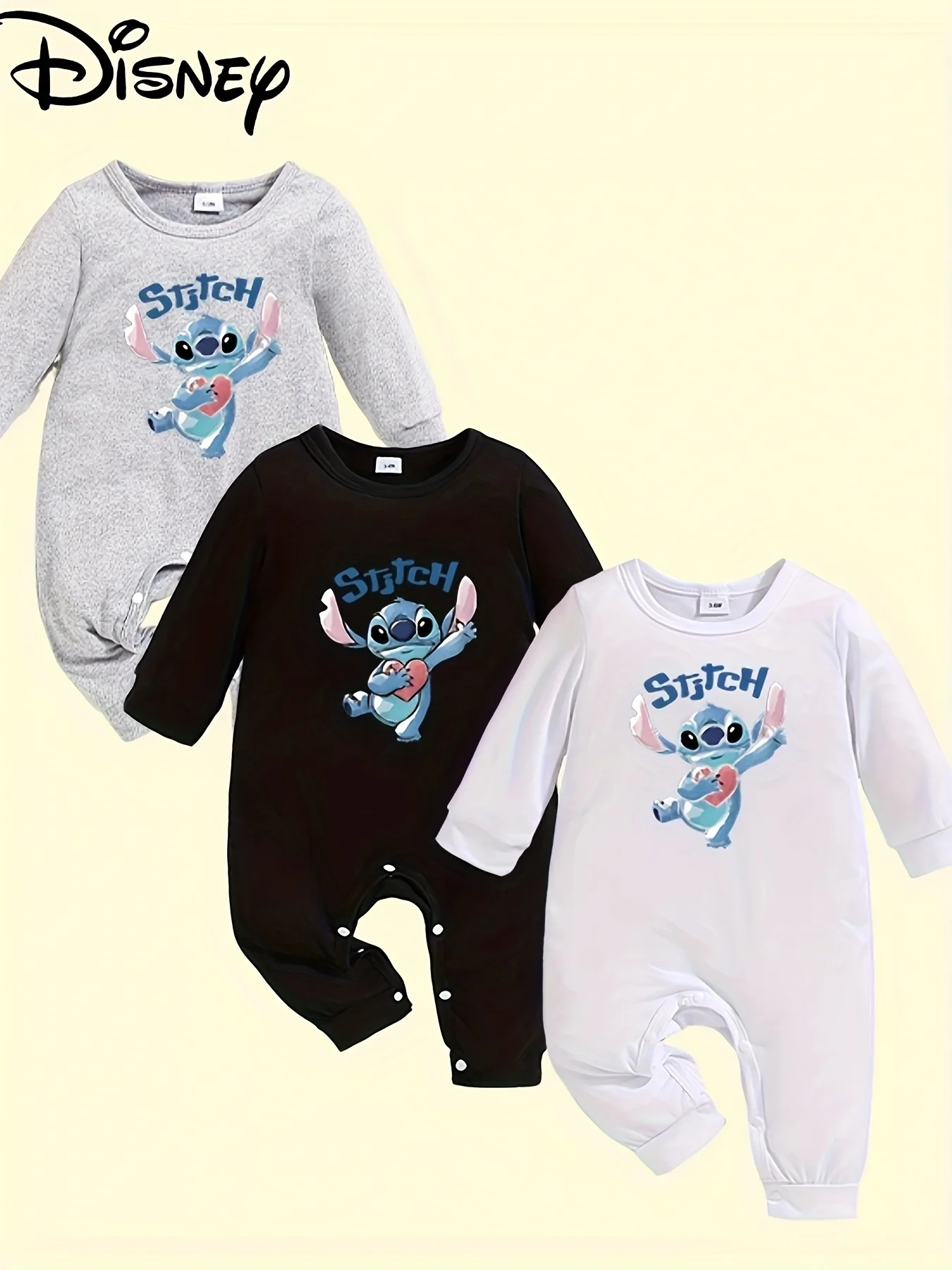 【Официально лицензированный | Комплект из 3 шт.】 Детские комбинезоны с длинными рукавами Stitch | Симпатичные и уютные
【Официально лицензированный | Комплект из 3 шт.】 Детские комбинезоны с длинными рукавами Stitch | Симпатичные и уютные