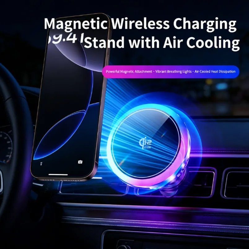 25W Qi2.2 Wireless Car Charger Magnetic Car Mount Compatible For iPhone 15 16 17 Samsung S26 Ultra Google Pixel 10 All Qi Phones
25W Qi2.2 Wireless Car Charger Magnetic Car Mount Compatible For iPhone 15 16 17 Samsung S26 Ultra Google Pixel 10 All Qi Phones