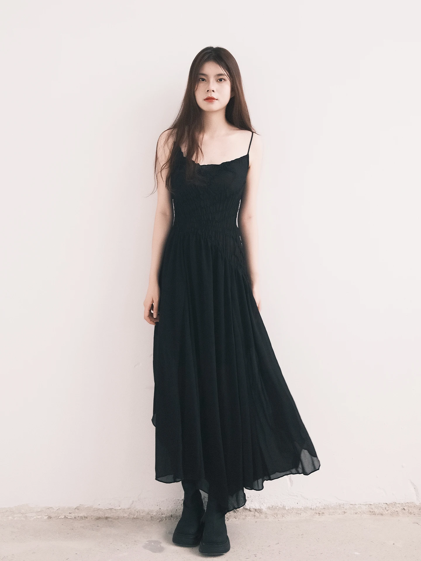 MistFern Autumn New Asymmetric Pleated Midi Dr Ele Sle Unique Design Casual Loose Waist Polyester Fiber Medium Stretch
MistFern Autumn New Asymmetric Pleated Midi Dr Ele Sle Unique Design Casual Loose Waist Polyester Fiber Medium Stretch