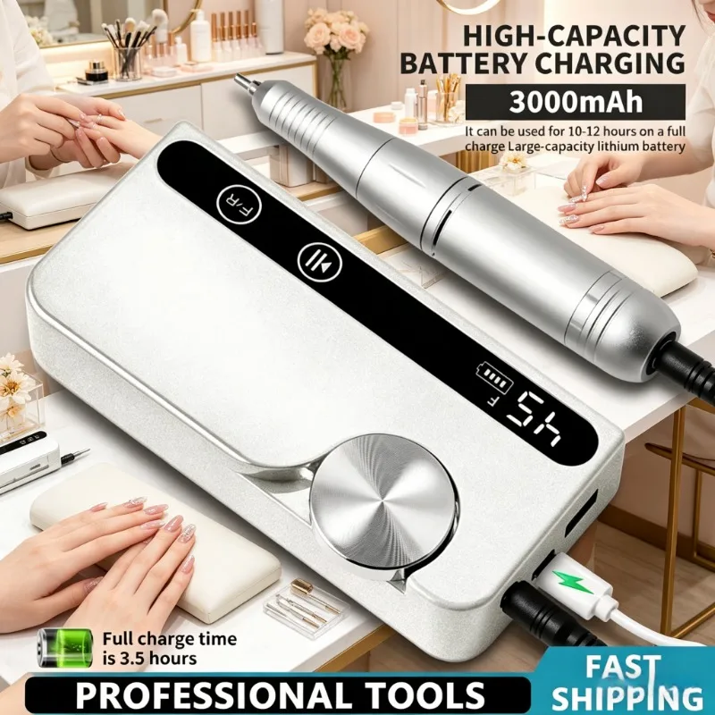 Professional 45000RPM Rechargeable Nail Drill Low Noise Electric Manicure Tool for Gel Polish
Professional 45000RPM Rechargeable Nail Drill Low Noise Electric Manicure Tool for Gel Polish
