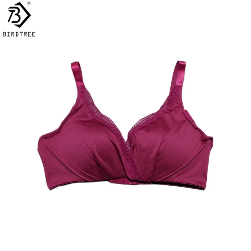 Birdtree, 100% Real Silk Sexy Bra, Women Solid Bralette Linerie Underwear, Breathable 3/4 Cup Bras, 2026 Spring New A62215JF
Birdtree, 100% Real Silk Sexy Bra, Women Solid Bralette Linerie Underwear, Breathable 3/4 Cup Bras, 2026 Spring New A62215JF