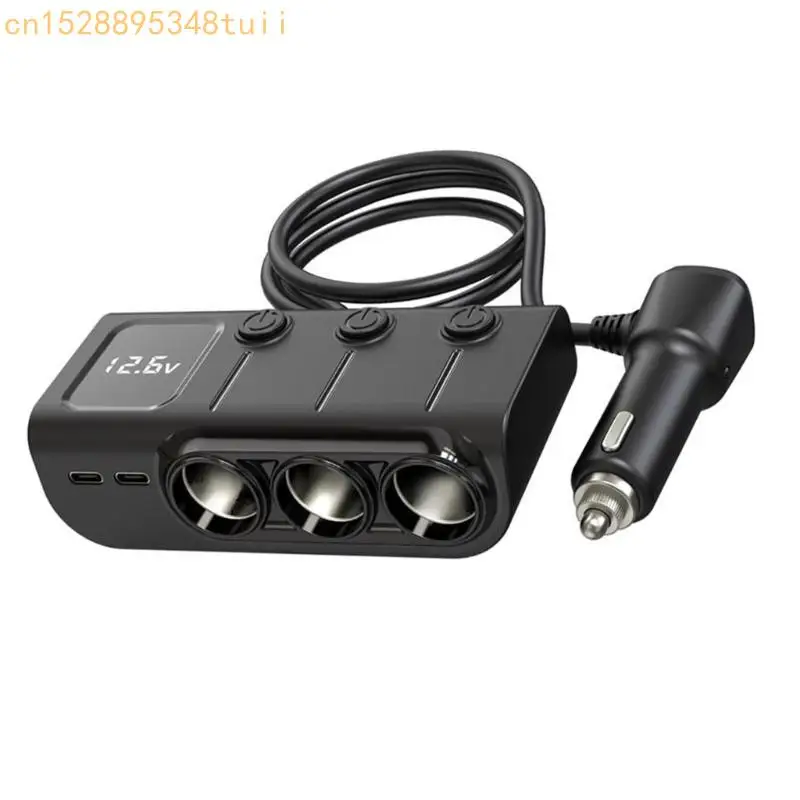 Y4QF 120W High Power Car 3 USB A и 2 USB -C -порт для телефонов, таблеток и ноутбуков со светодиодным напряжением
Y4QF 120W High Power Car 3 USB A и 2 USB -C -порт для телефонов, таблеток и ноутбуков со светодиодным напряжением