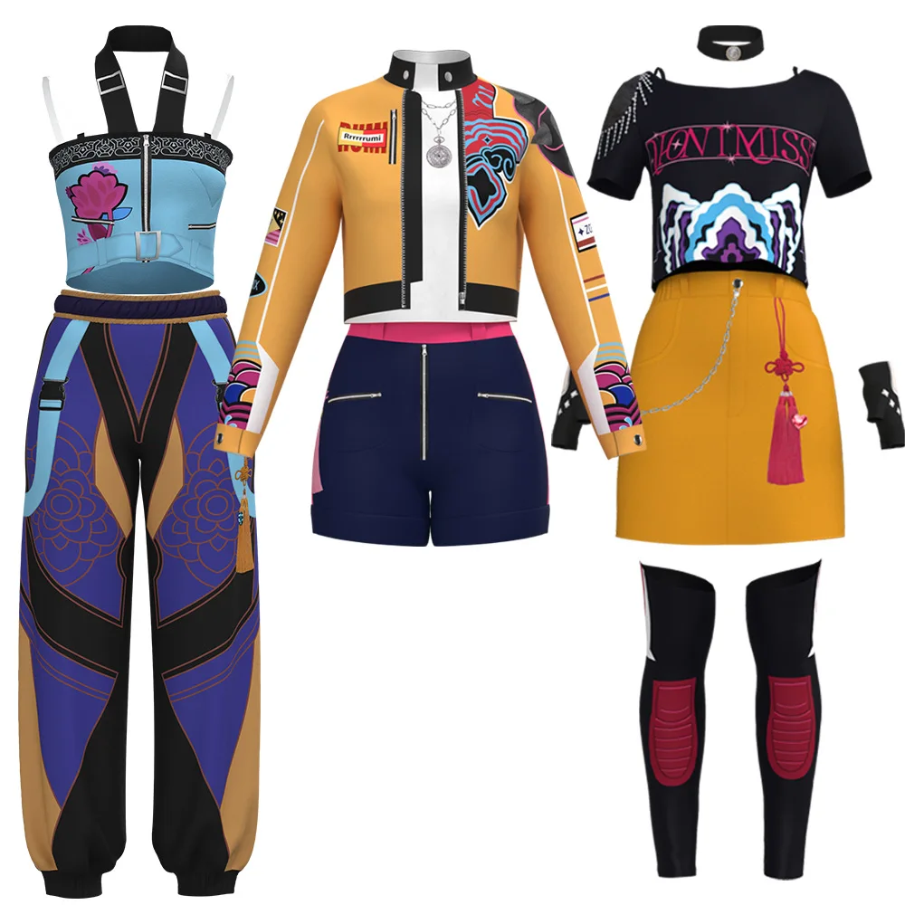Anime Movie KPOP Demon Hunters Zoey Rumi Mira HUNTR/X Uniform Women Girls Halloween Party Role Playing Outfits for Adult Child
Anime Movie KPOP Demon Hunters Zoey Rumi Mira HUNTR/X Uniform Women Girls Halloween Party Role Playing Outfits for Adult Child