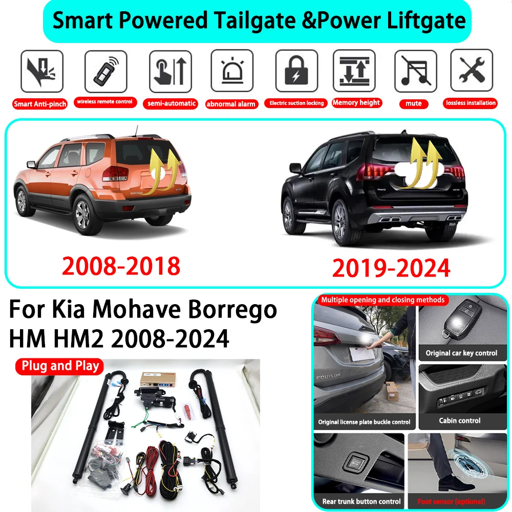 for Kia Mohave Borrego HM HM2 2008-2024 OEM Smart Automatic Powered Tailgate Electric Power Tailgate Lift Kit Key Close
for Kia Mohave Borrego HM HM2 2008-2024 OEM Smart Automatic Powered Tailgate Electric Power Tailgate Lift Kit Key Close