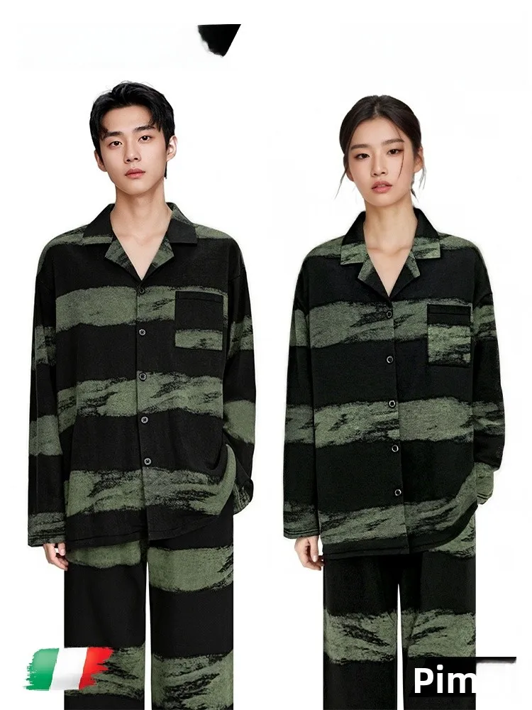 PinkBread Couples Cotton Pajamas Striped Long Sleeve Loose Fit Home Clothes Spring Autumn Comfortable Breathable Sleepwear
PinkBread Couples Cotton Pajamas Striped Long Sleeve Loose Fit Home Clothes Spring Autumn Comfortable Breathable Sleepwear