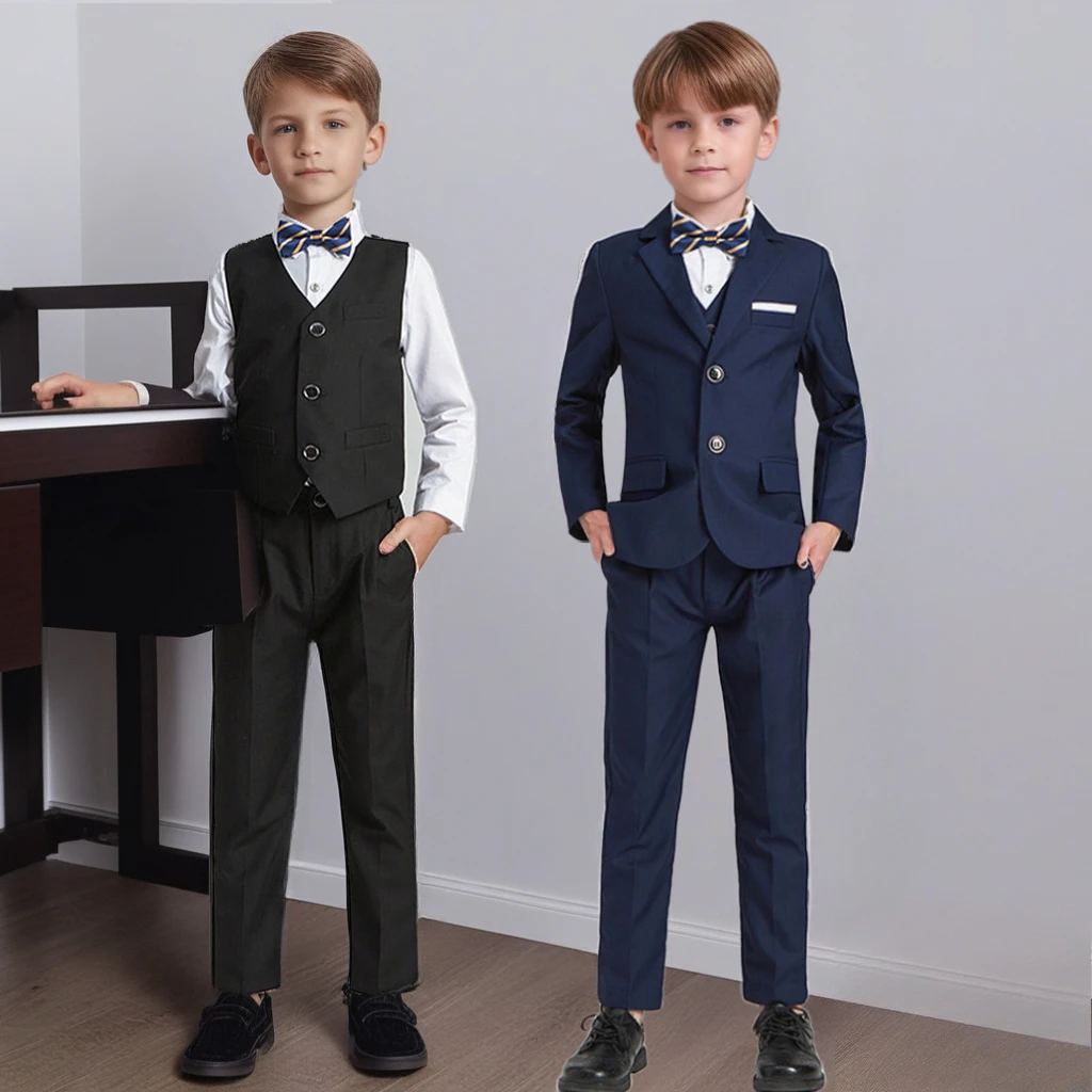 Kids Boys Slim Fit Solid Suit Set Spring/Autumn Formal Wedding Blazer Outfits for Child Fashion Teens Piano Performance Costume
Kids Boys Slim Fit Solid Suit Set Spring/Autumn Formal Wedding Blazer Outfits for Child Fashion Teens Piano Performance Costume