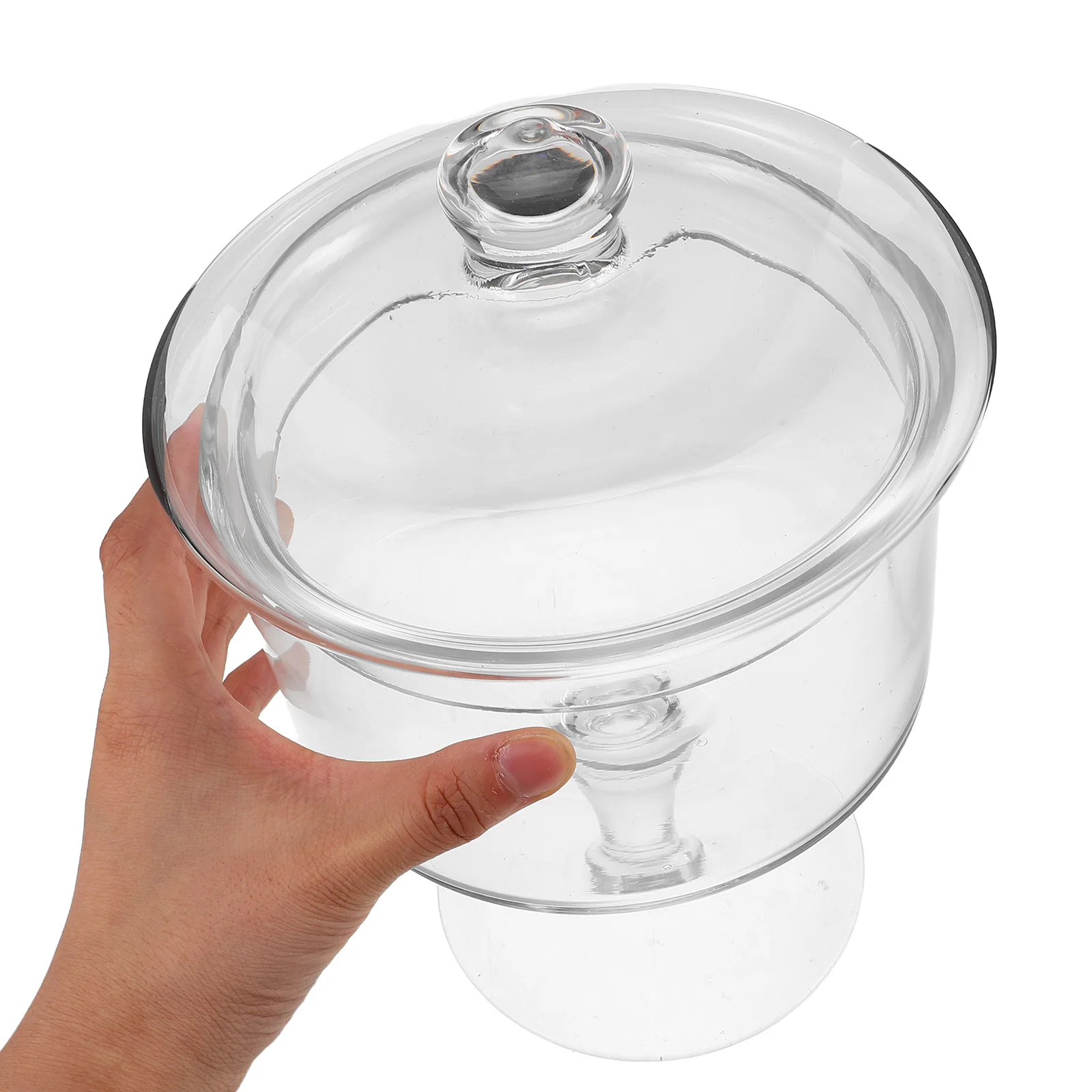 Glass Cake Display Plate 25cm Clear Footed Stand with Dust Cover Dessert Table Centerpiece Cake Holder Elegant Design
Glass Cake Display Plate 25cm Clear Footed Stand with Dust Cover Dessert Table Centerpiece Cake Holder Elegant Design