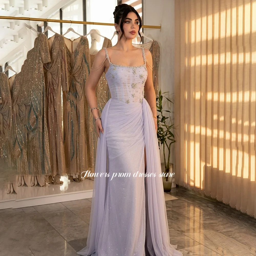 Flowers Beading Party Dress with Crystal Stones Spaghetti Strap Evening Dress Embroidery Princess Gown فساتين السهرة Customized
Flowers Beading Party Dress with Crystal Stones Spaghetti Strap Evening Dress Embroidery Princess Gown فساتين السهرة Customized