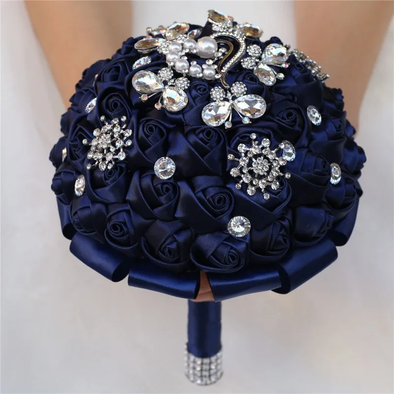 18cm Bride Bouquet Wedding Satin Rhinestone Handheld Flower Ceremony Bridal Accessory Elegant
18cm Bride Bouquet Wedding Satin Rhinestone Handheld Flower Ceremony Bridal Accessory Elegant
