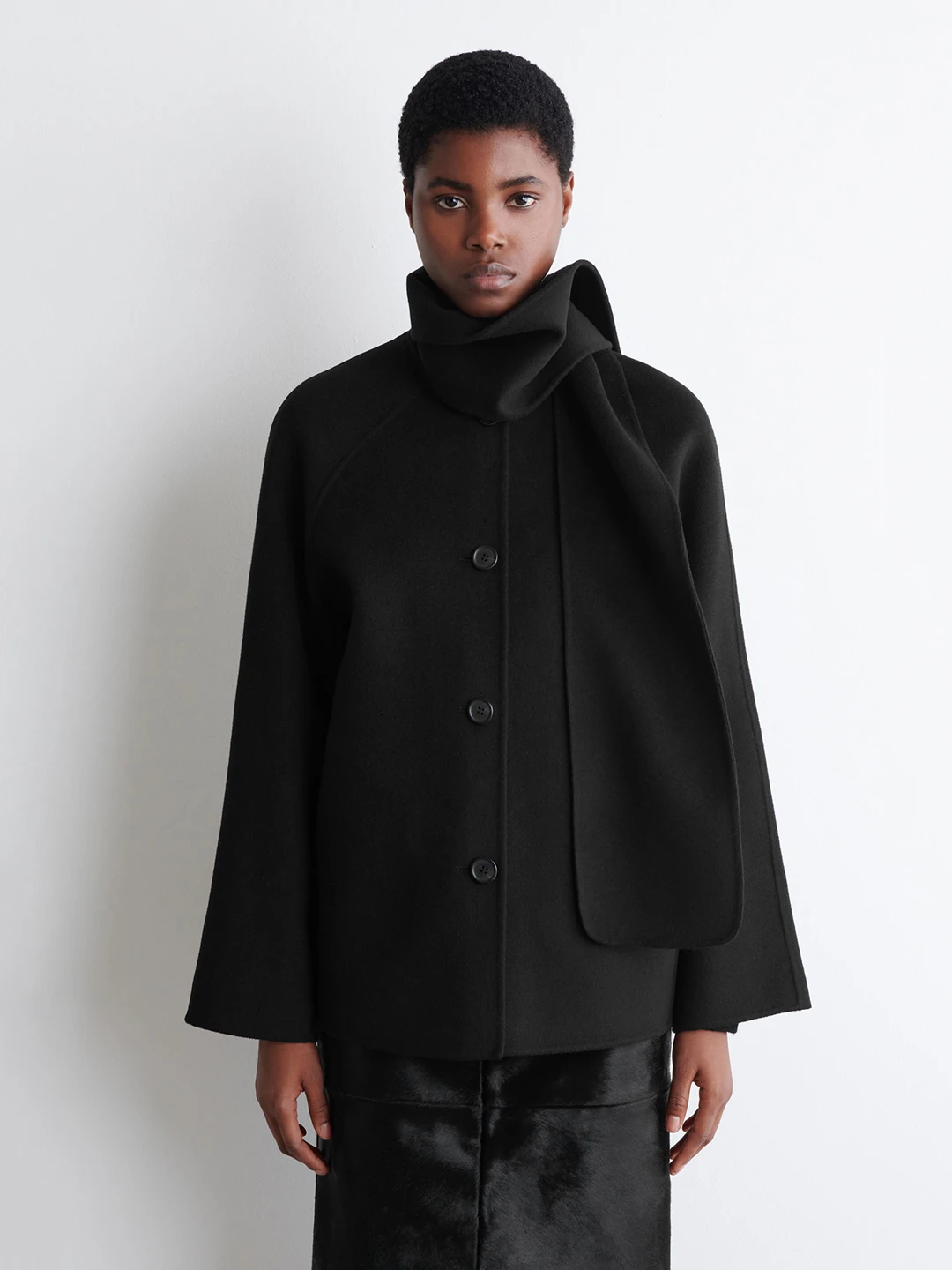 New Arrival Simple Commuter Sle High-End Bla Double-Sided Wool Scarf Coat Women's Jaet Stand Fit Long Sve Button ...
New Arrival Simple Commuter Sle High-End Bla Double-Sided Wool Scarf Coat Women's Jaet Stand Fit Long Sve Button ...