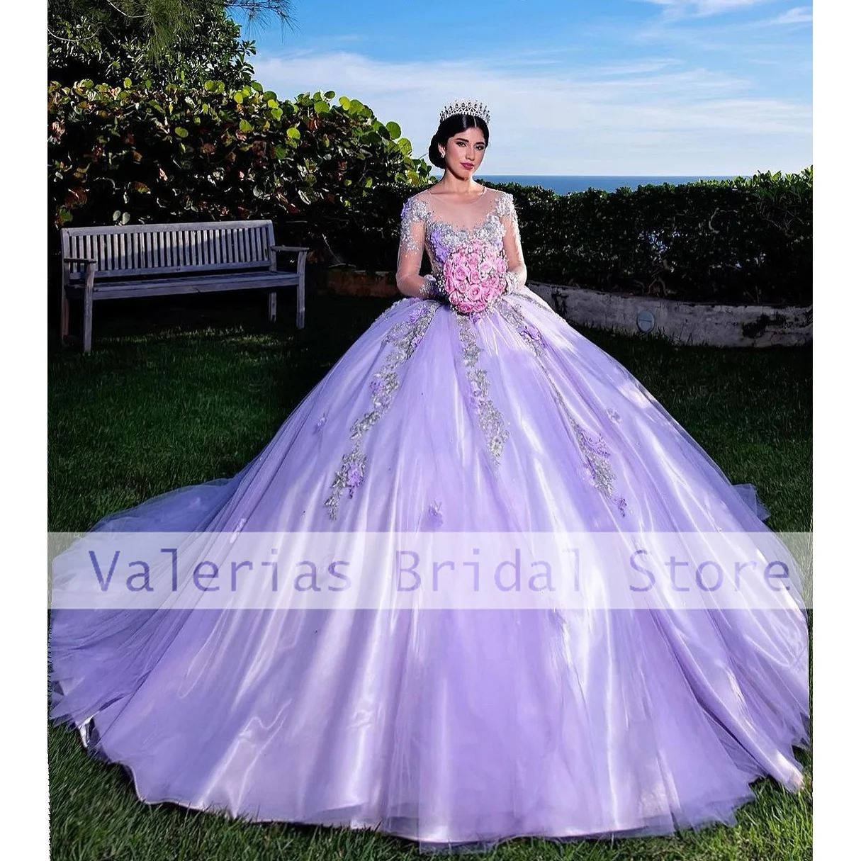Luxury Purple Quinceanera Dresses Ball Gowns Appliques Beads Long Sleeve Birthday Party Prom Dress Vestidos De 15 Custom Made
Luxury Purple Quinceanera Dresses Ball Gowns Appliques Beads Long Sleeve Birthday Party Prom Dress Vestidos De 15 Custom Made