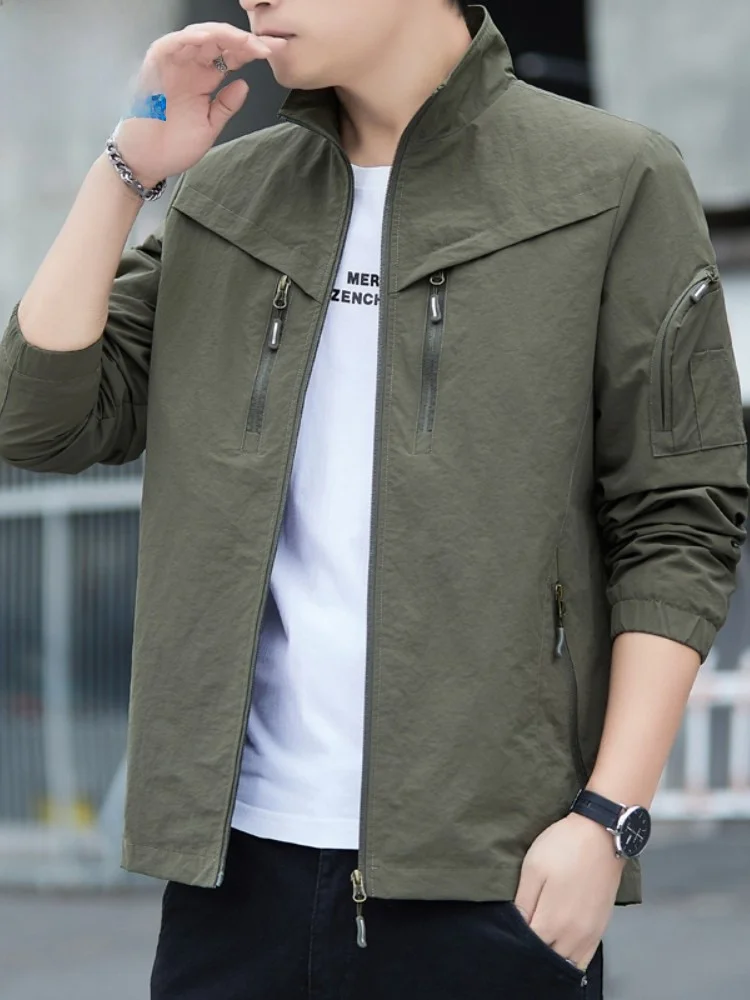 Paul Men's Spring Autumn Stand Collar Jaet Trendy Workwear Sports Outdoor Multi ket Windproof Mountain Climbing Clothes ...
Paul Men's Spring Autumn Stand Collar Jaet Trendy Workwear Sports Outdoor Multi ket Windproof Mountain Climbing Clothes ...