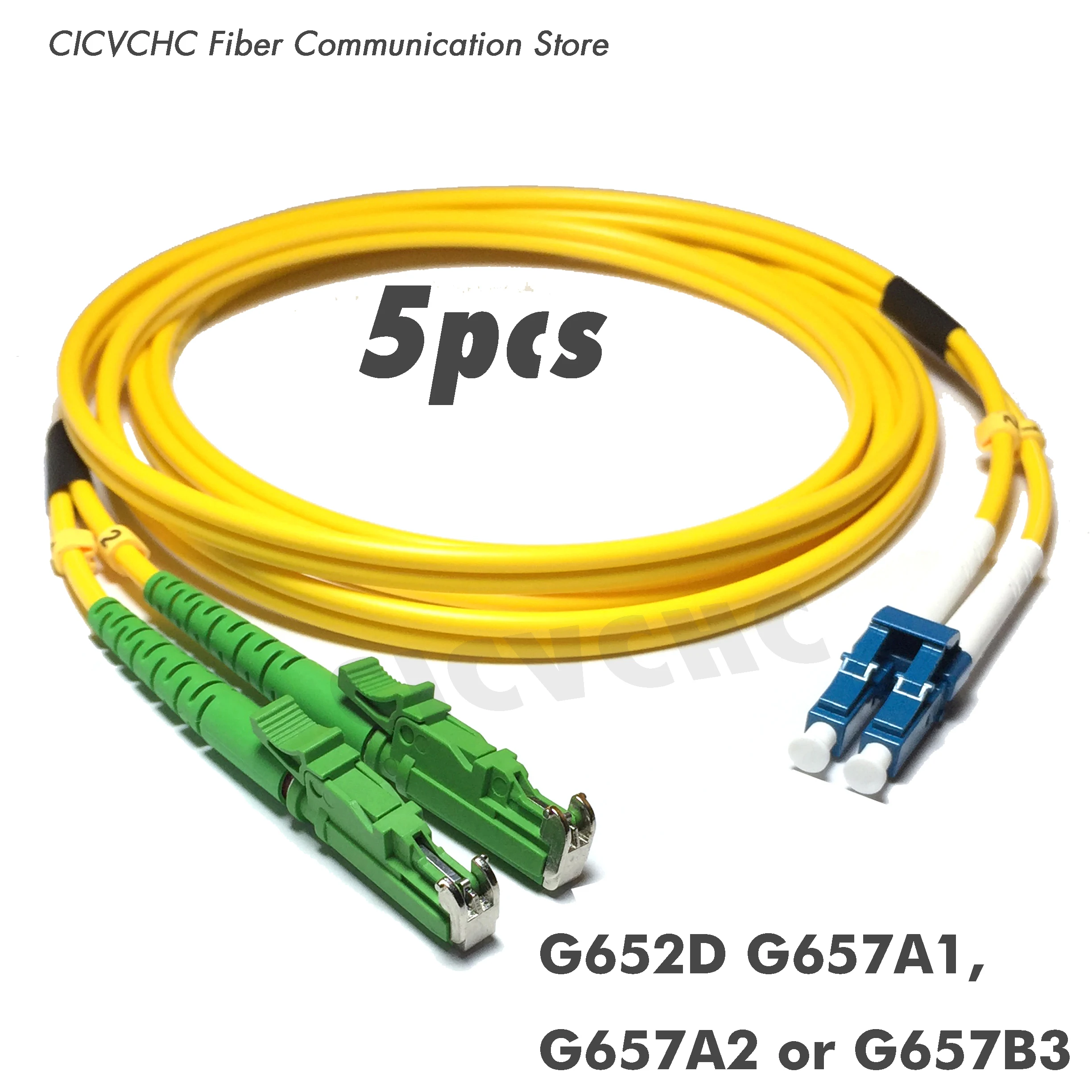 5 шт. дуплексный оптоволоконный патчкорд LSH(E2000)/APC-LC/UPC-SM(9/125) G657B3, G657A2, G657A1 или G652D-1 м, кабель Zipcord длиной 2 м или 5–3,0 мм
5 шт. дуплексный оптоволоконный патчкорд LSH(E2000)/APC-LC/UPC-SM(9/125) G657B3, G657A2, G657A1 или G652D-1 м, кабель Zipcord длиной 2 м или 5–3,0 мм