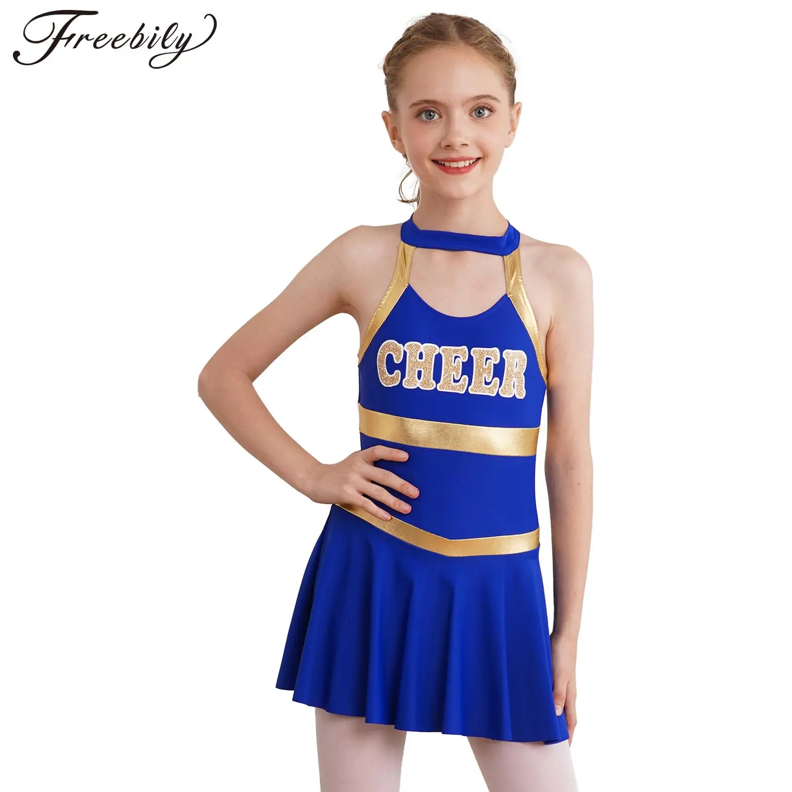 School Girls Cosplay Cheerleader Costume Cheerleading Uniform Dress Cheerring Team Dancewear Letter Printed Cheer Dance Dress
School Girls Cosplay Cheerleader Costume Cheerleading Uniform Dress Cheerring Team Dancewear Letter Printed Cheer Dance Dress