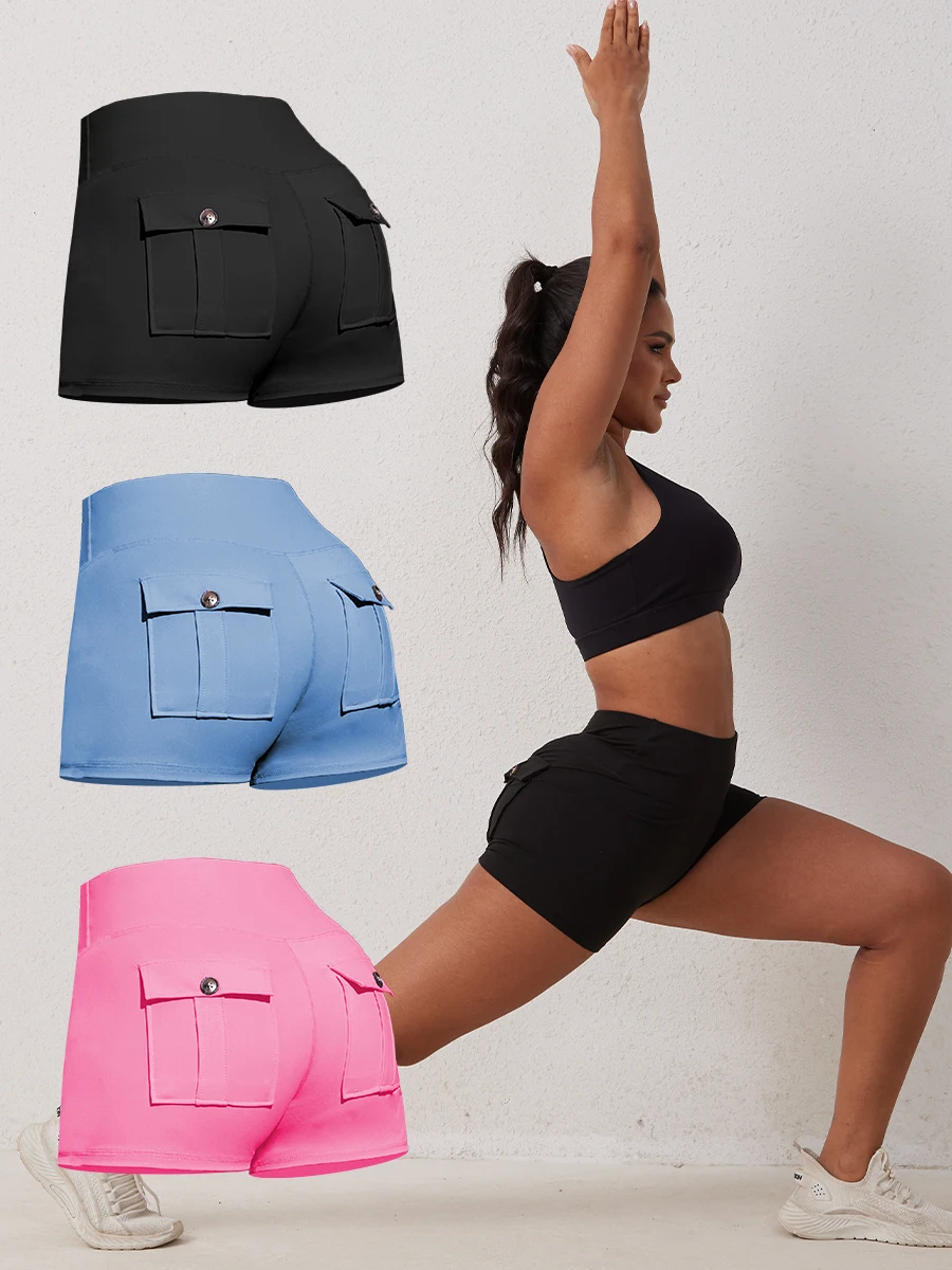 3 Pack Women Sports Yoga Shorts With Pockets Quick Dry Summer Fitness High Waist Stretch Woman Leggings Tummy Control Peach Hips
3 Pack Women Sports Yoga Shorts With Pockets Quick Dry Summer Fitness High Waist Stretch Woman Leggings Tummy Control Peach Hips