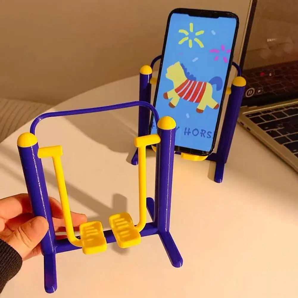 Mobile Phone Holder Multi-Angle Adjustable Stand for Phones 3D Printed Exercise Equipment Shape Creative Desktop Holder Phone La
Mobile Phone Holder Multi-Angle Adjustable Stand for Phones 3D Printed Exercise Equipment Shape Creative Desktop Holder Phone La