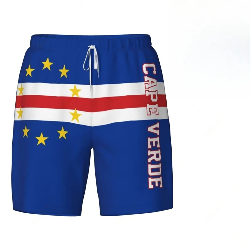 Fashion Cape Verde Flag Beach Shorts Summer Casual Men Women 3D National Emblem Printed Short Pants Loose Quick Dry Swim Trunks
Fashion Cape Verde Flag Beach Shorts Summer Casual Men Women 3D National Emblem Printed Short Pants Loose Quick Dry Swim Trunks