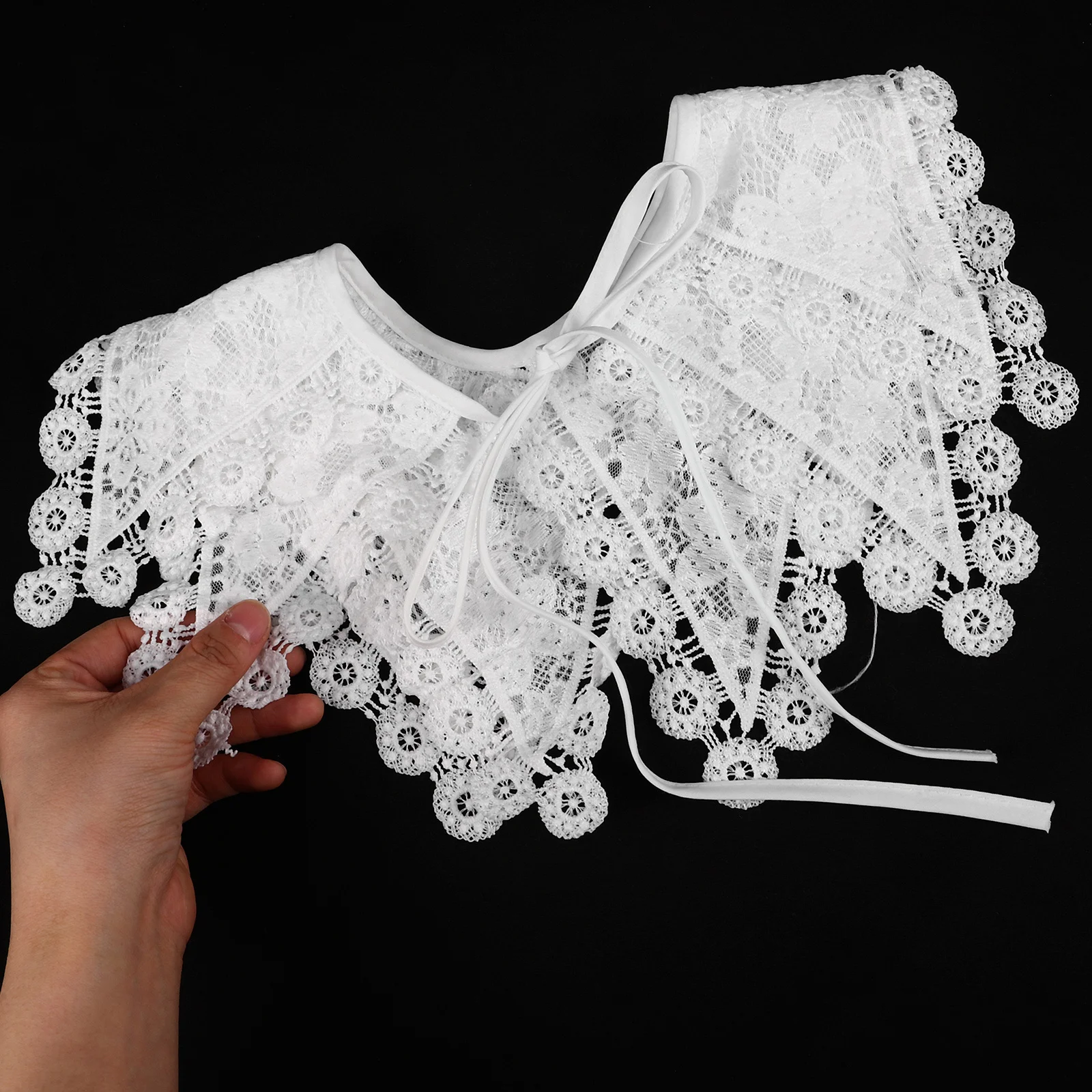 Hanfu Shawl Detachable Lace Faux Collar For Women Girls Fashion Stand Neckwear Chinese Style Costume Accessory Scarf
Hanfu Shawl Detachable Lace Faux Collar For Women Girls Fashion Stand Neckwear Chinese Style Costume Accessory Scarf