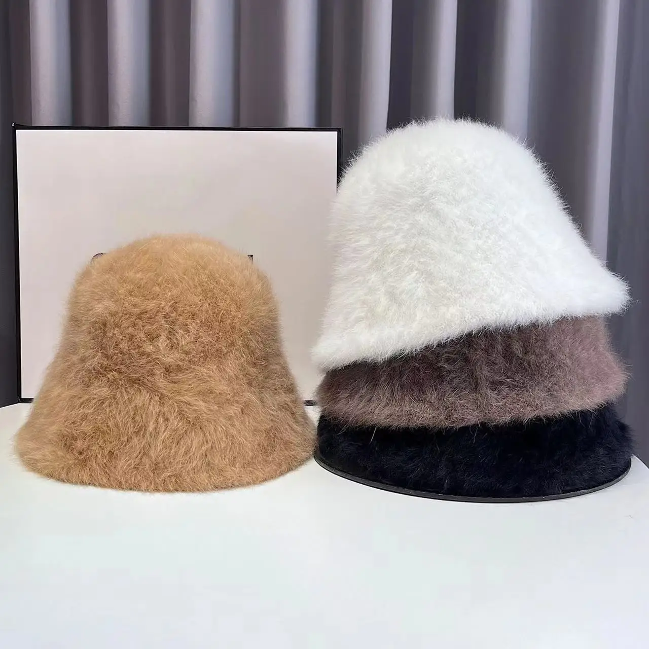 2pcs/3pcs/4pcs Adult Warm Bucket Cap For Women Hat Rabbit hair Autumn Retro French Black Artist Flat Fashion Lady Vintage Cap
2pcs/3pcs/4pcs Adult Warm Bucket Cap For Women Hat Rabbit hair Autumn Retro French Black Artist Flat Fashion Lady Vintage Cap