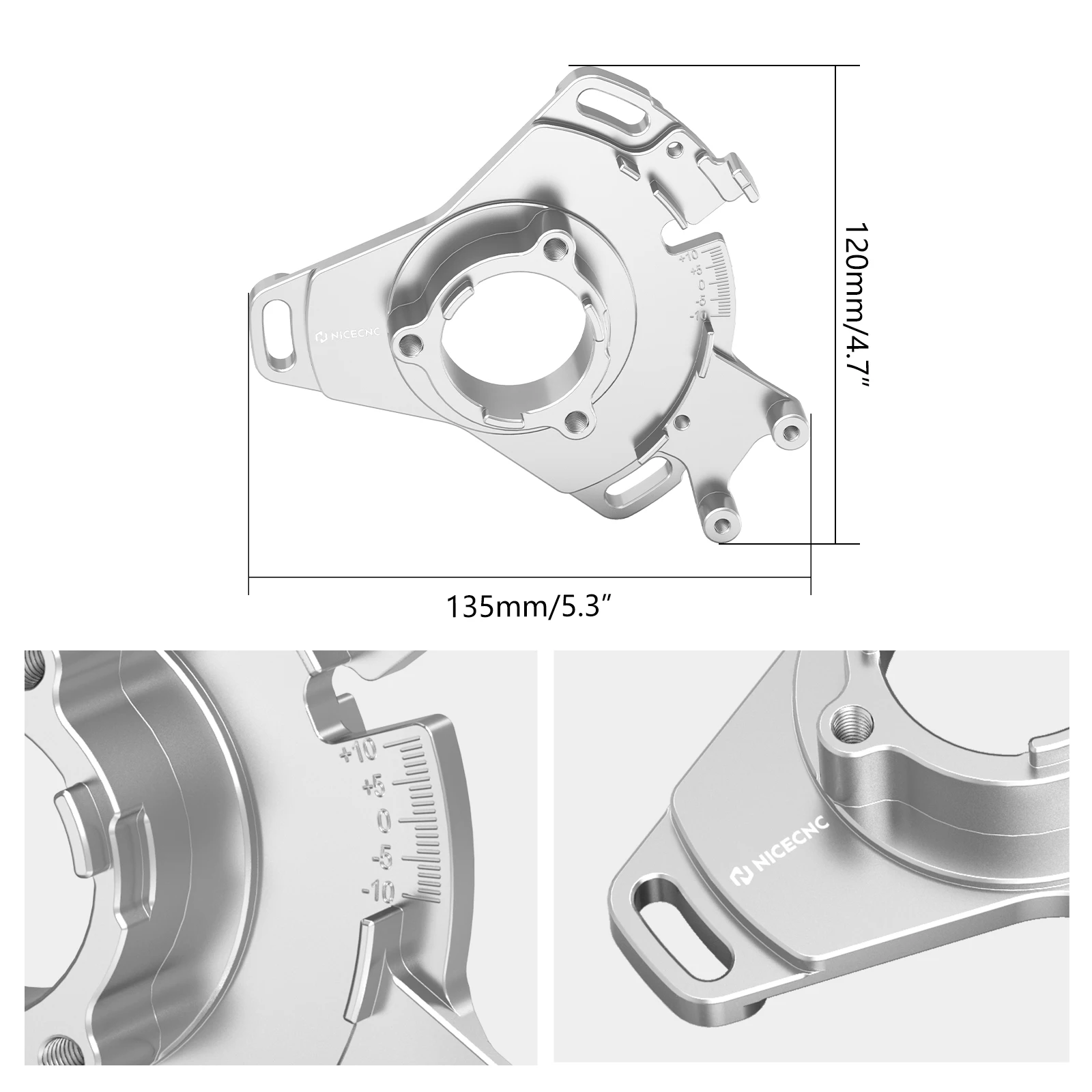 NICECNC for Yamaha Banshee 350 1987-2006 Timing Plate for Yamaha YFZ350 Aluminum ±10° Adjustment 3GG-85510-01-00 ATV Accessories
NICECNC for Yamaha Banshee 350 1987-2006 Timing Plate for Yamaha YFZ350 Aluminum ±10° Adjustment 3GG-85510-01-00 ATV Accessories