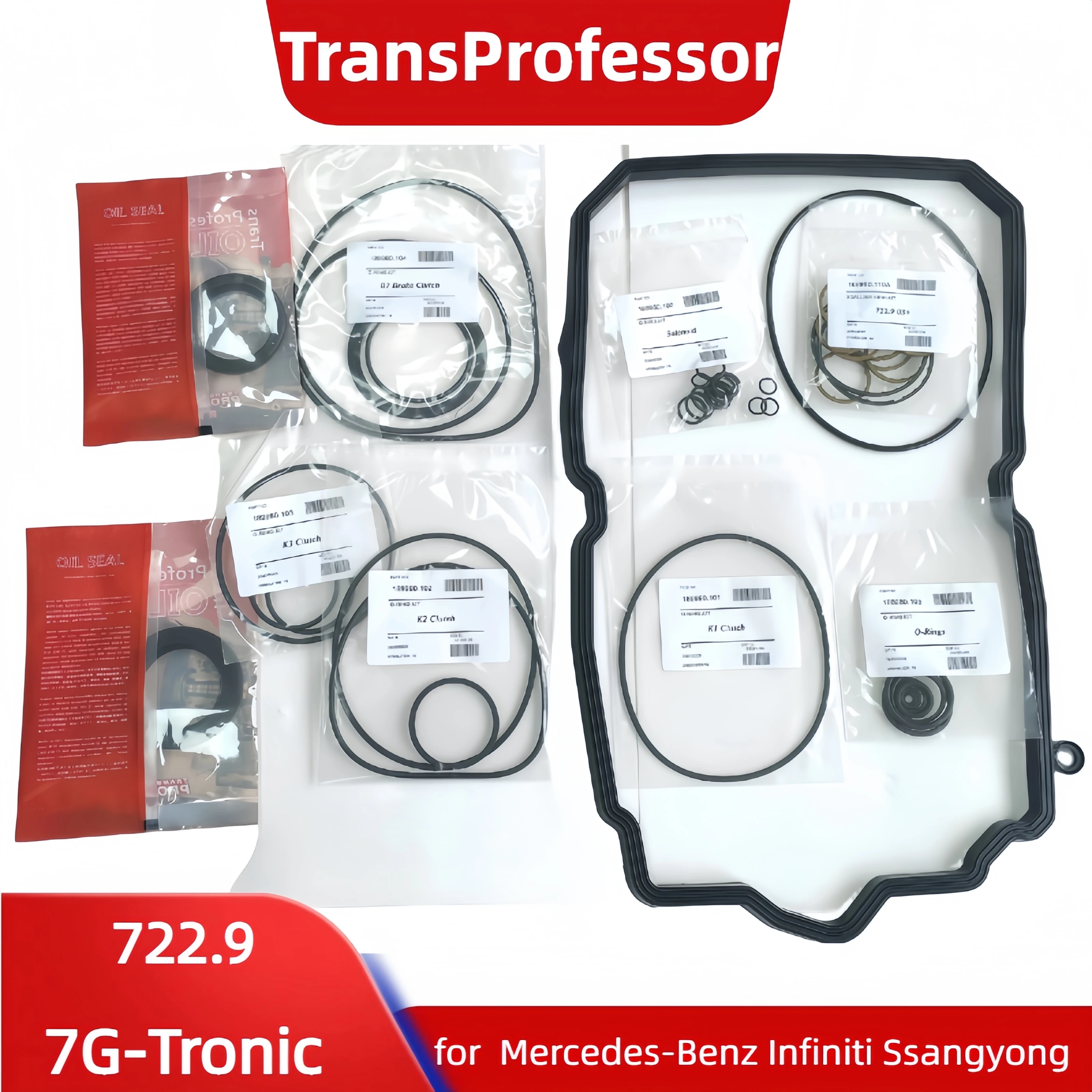 722.9 Transmission Rebuid Repair Overhaul Kit for MERCEDES Benz Infiniti Ssangyong Freightliner Gearbox Gasket Oil Seals O-Rings
722.9 Transmission Rebuid Repair Overhaul Kit for MERCEDES Benz Infiniti Ssangyong Freightliner Gearbox Gasket Oil Seals O-Rings