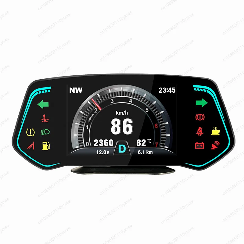 Universal Car LCD Instrument Cluster, OBD2 Display for Speed RPM Water Temp Gear Navigation Tire Pressure
Universal Car LCD Instrument Cluster, OBD2 Display for Speed RPM Water Temp Gear Navigation Tire Pressure