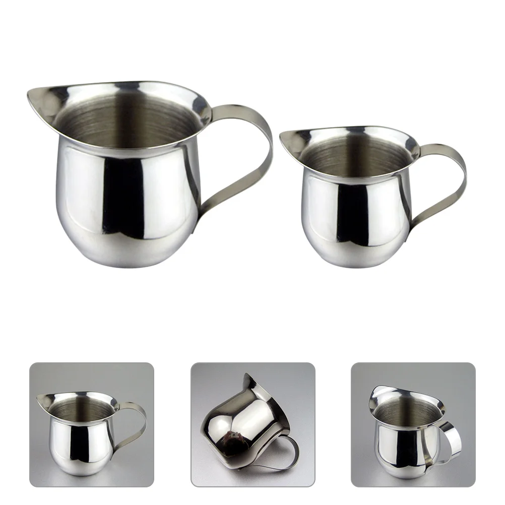 2pcs Stainless Steel Pitcher Milk Jug Coffee Sugar Cup Western-Style Milk Container For Kitchen Bar Hotel Use Rustproof Heat
2pcs Stainless Steel Pitcher Milk Jug Coffee Sugar Cup Western-Style Milk Container For Kitchen Bar Hotel Use Rustproof Heat